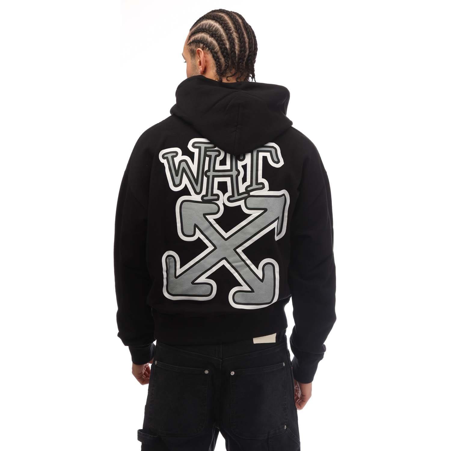 Black-White - Off White - Carlos Arrow Over Hoodie - 2
