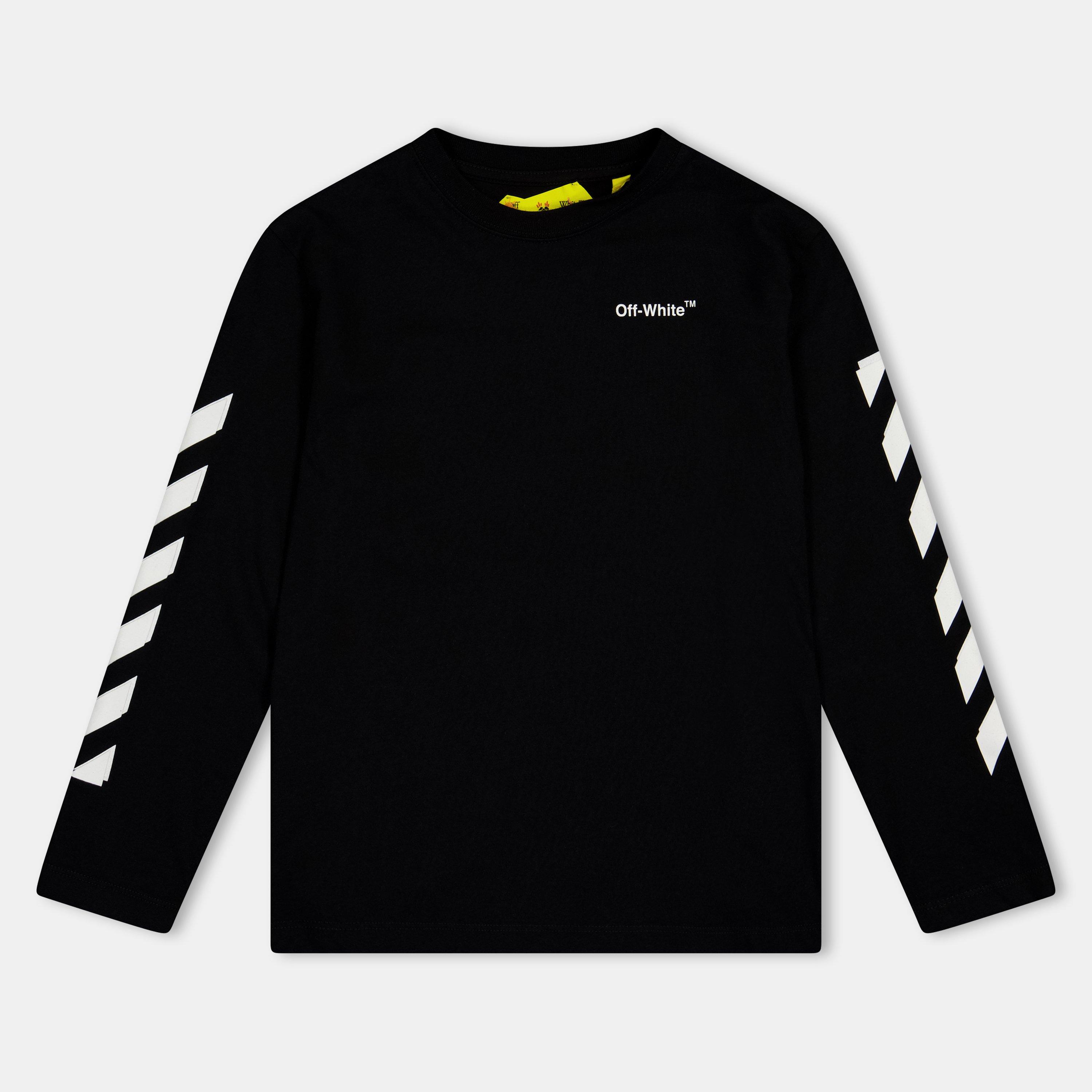 Black/White - Off White - Kids Long-Sleeve Shirt - 1
