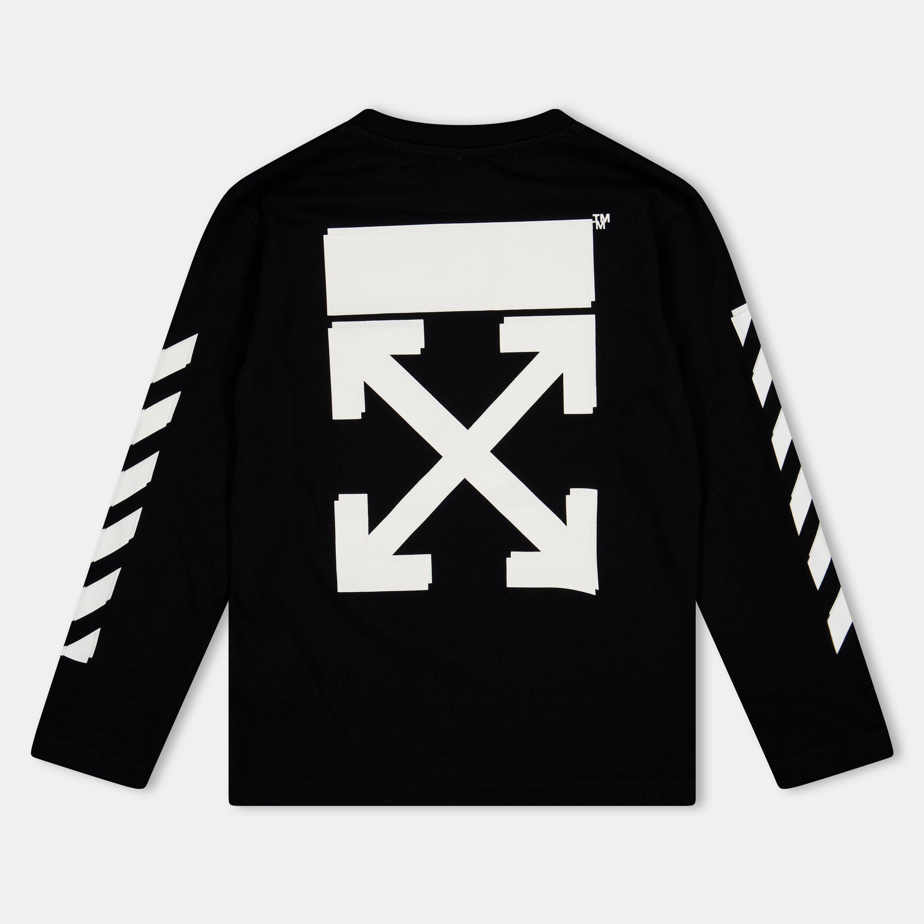Black/White - Off White - Kids Long-Sleeve Shirt - 2