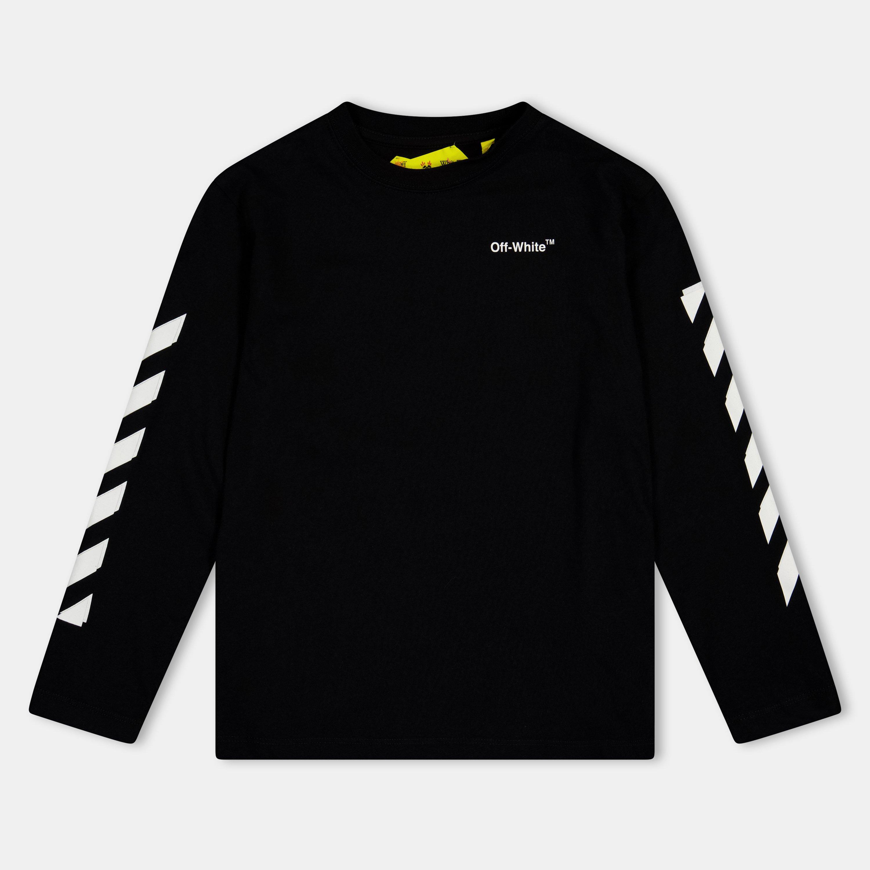 Black/White - Off White - Kids Long-Sleeve Shirt - 1