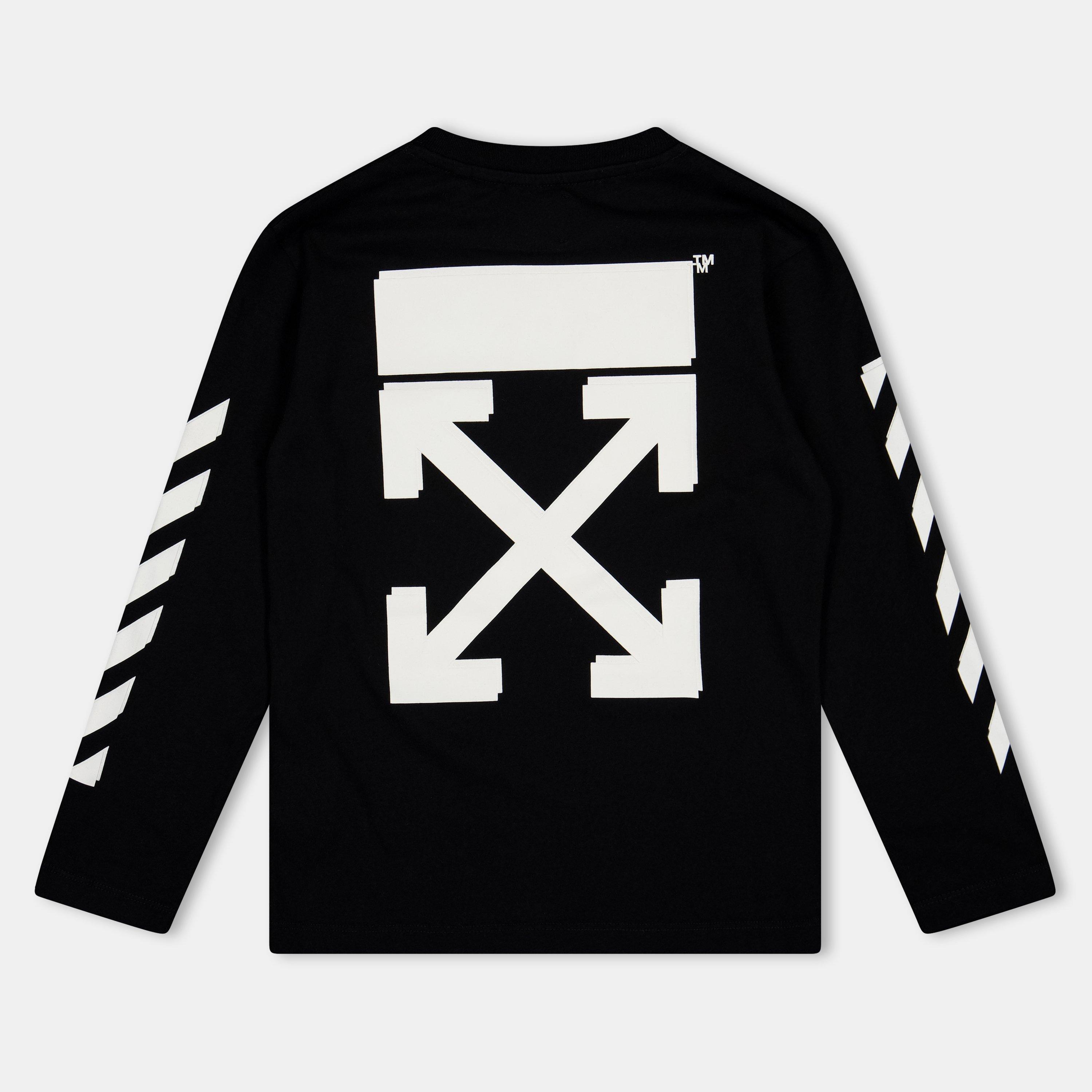 Black/White - Off White - Kids Long-Sleeve Shirt - 2
