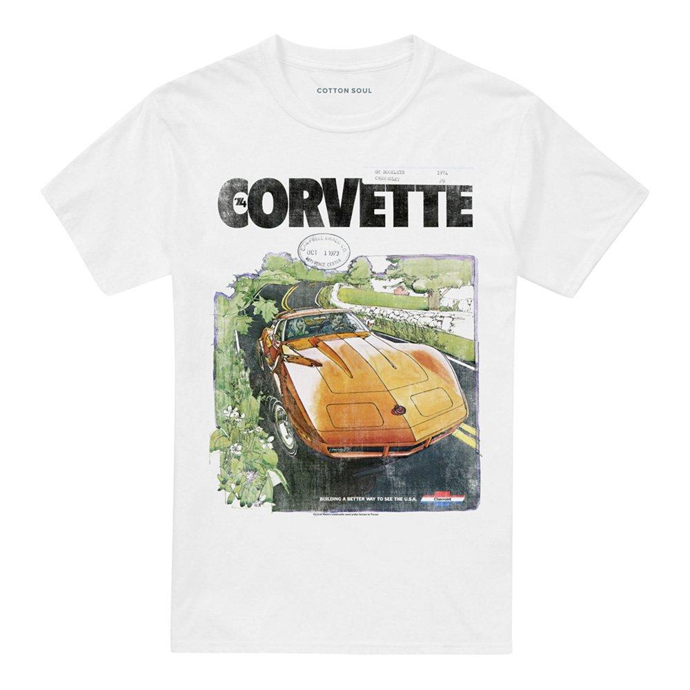 White - Other - Chevy Corvette Poster Vintage T Shirt White - 4