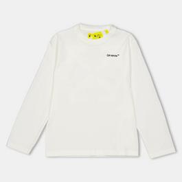 Off White Kids Long-Sleeve Plain Shirt
