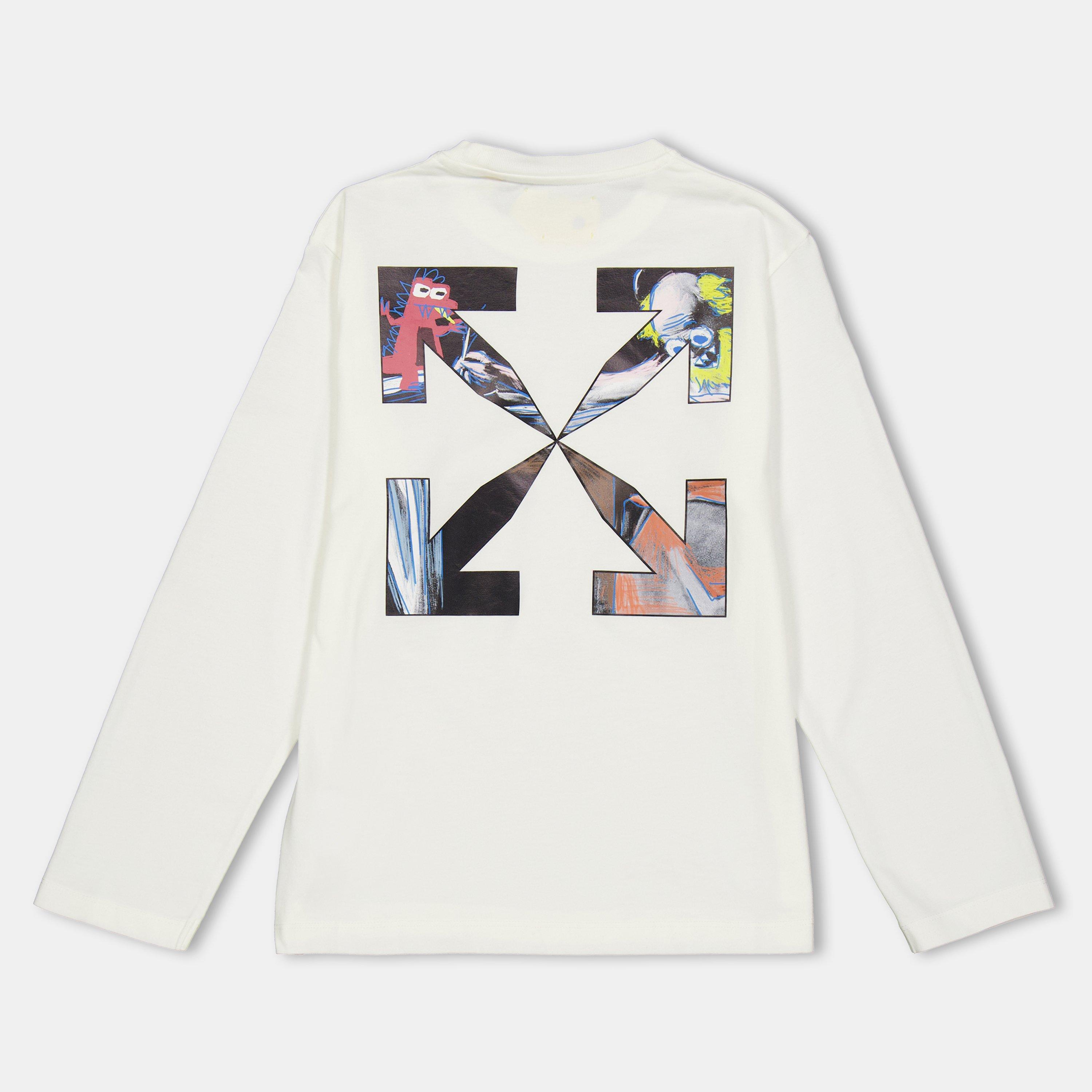 White Multi - Off White - Kids Long-Sleeve Plain Shirt - 2