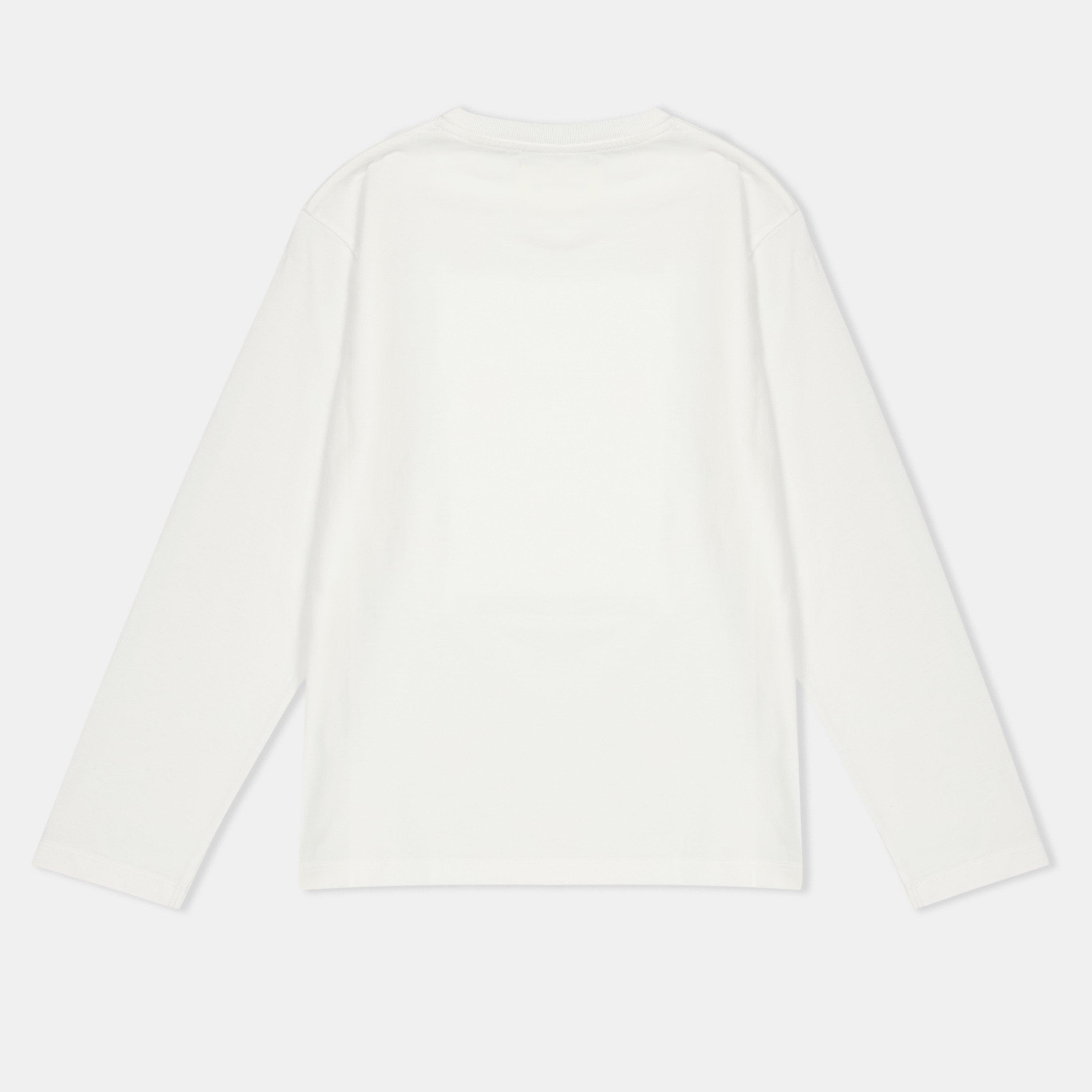 White/Blue - Off White - Kids Long-Sleeve Shirt - 2