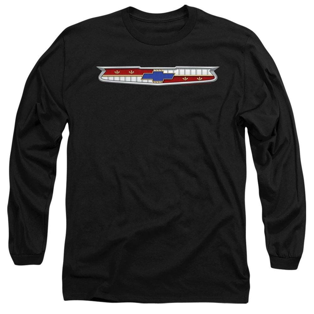 Black - Other - Chevrolet 56 Bel Air Emblem Long Sleeve T-Shirt B - 1