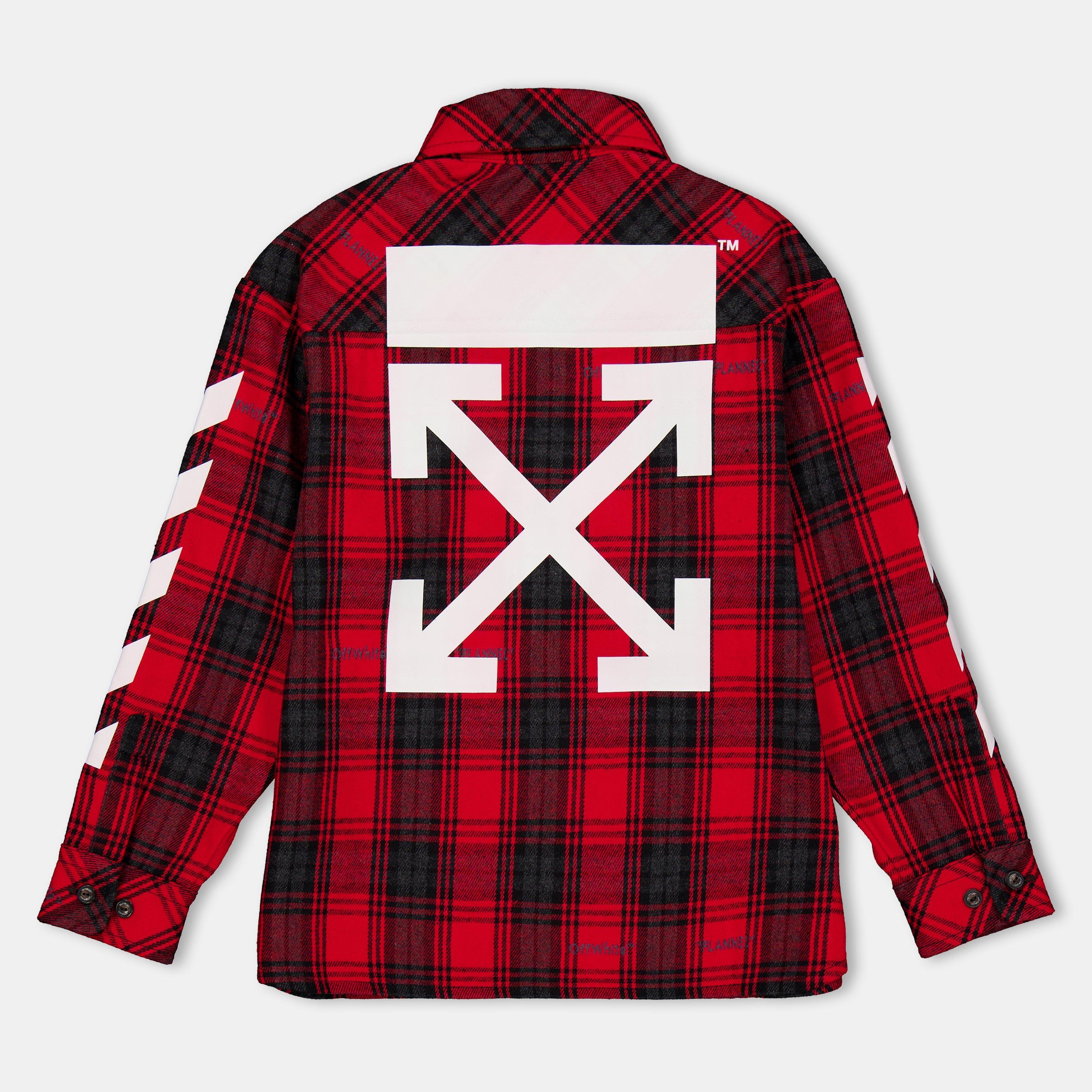 Red/White - Off White - Kids Long-Sleeve Dress Shirt - 2