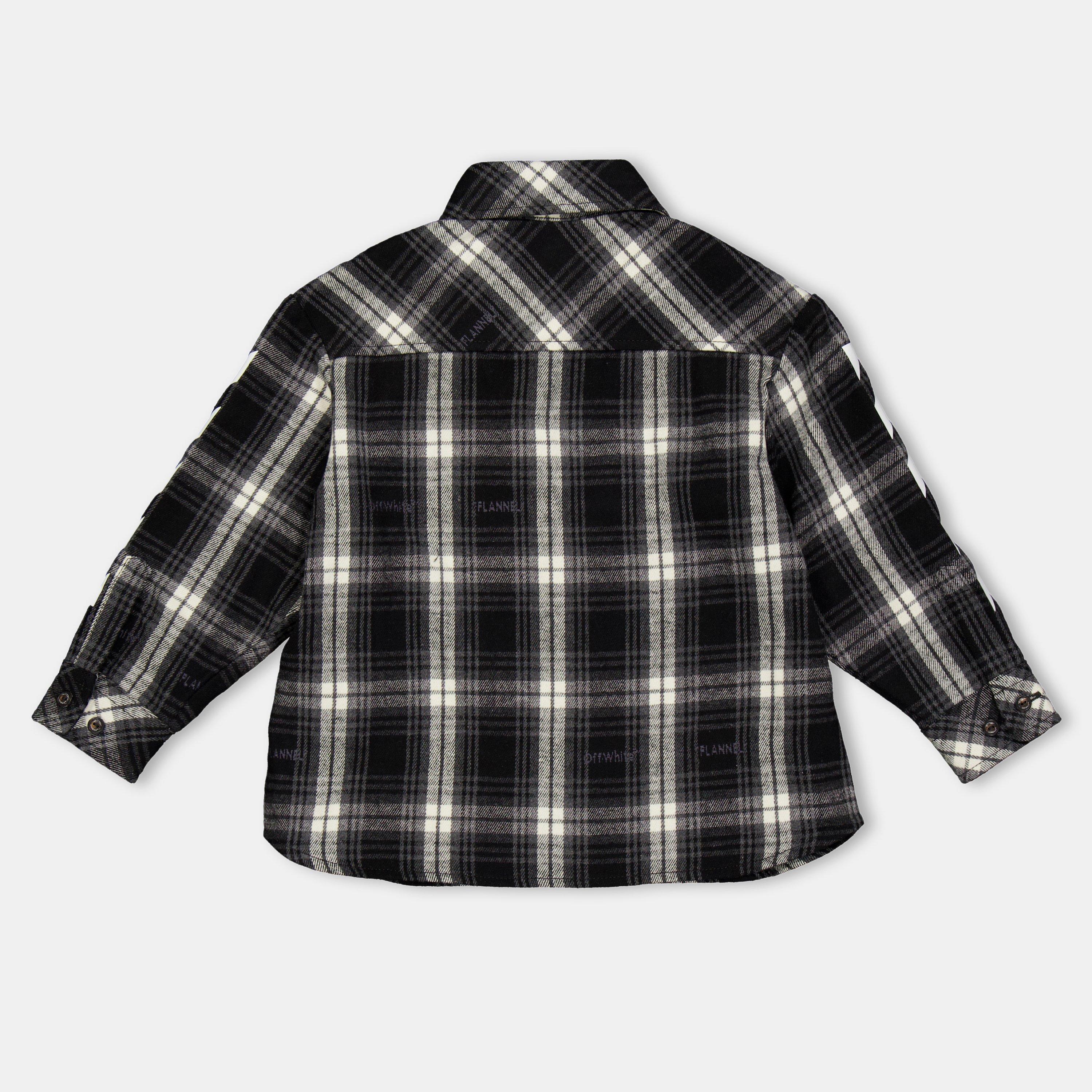 Black/White - Off White - Kids Long-Sleeve Dress Shirt - 2