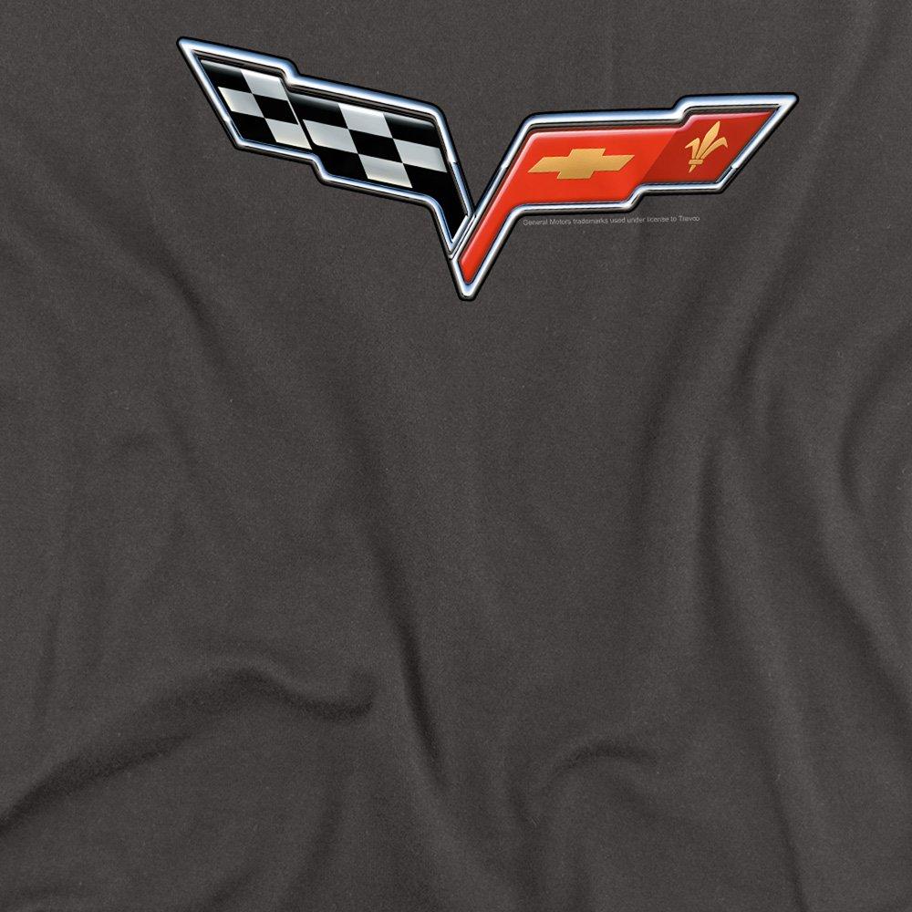 Grey - Other - Chevrolet The Vette Medallion Long Sleeve T-Shirt - 2