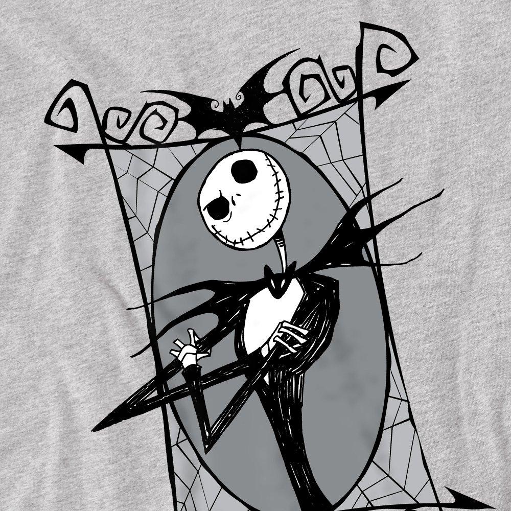 Grey - The Nightmare before Christmas - Jack Skellington Frame Mens T-Shirt Grey - 2