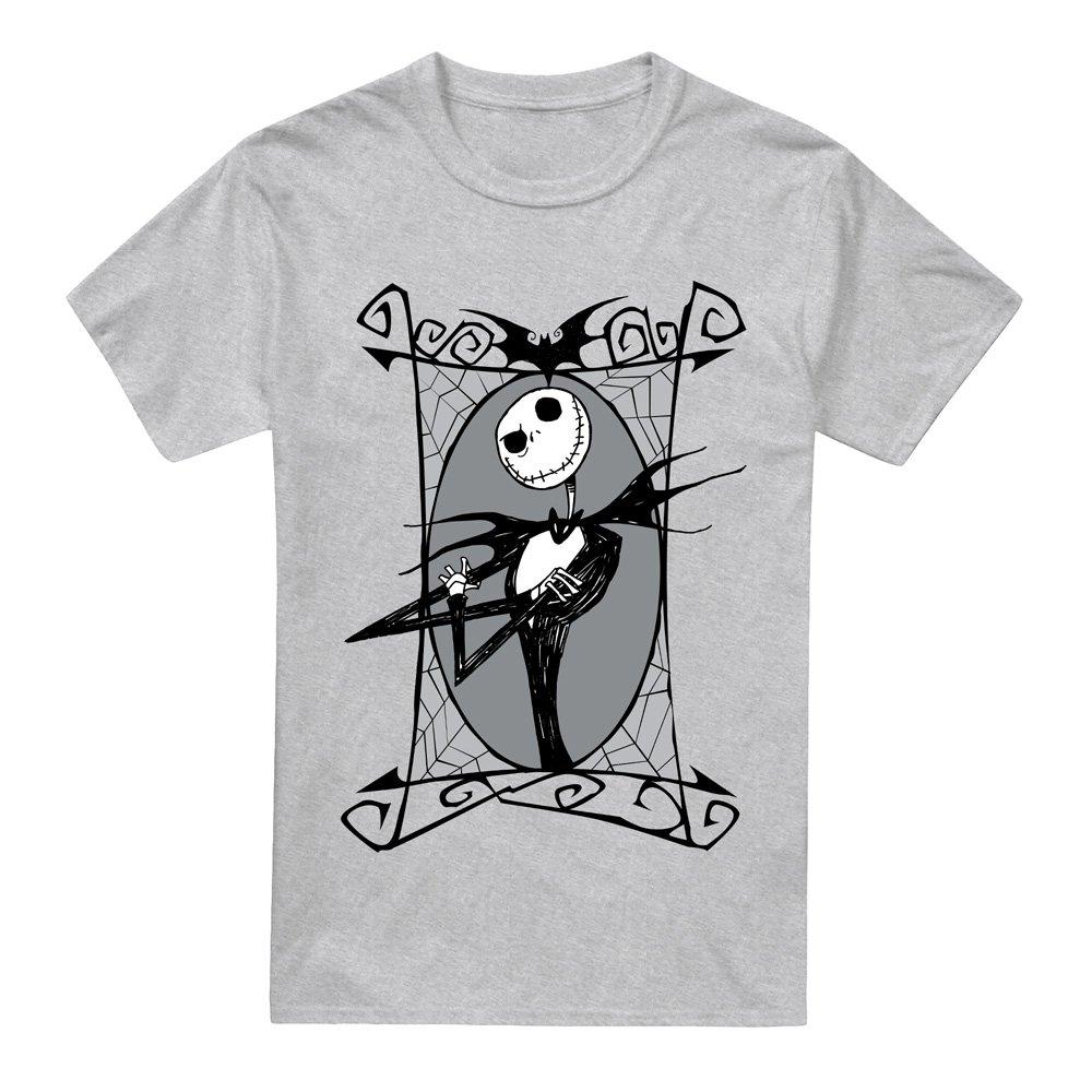 Grey - The Nightmare before Christmas - Jack Skellington Frame Mens T-Shirt Grey - 4