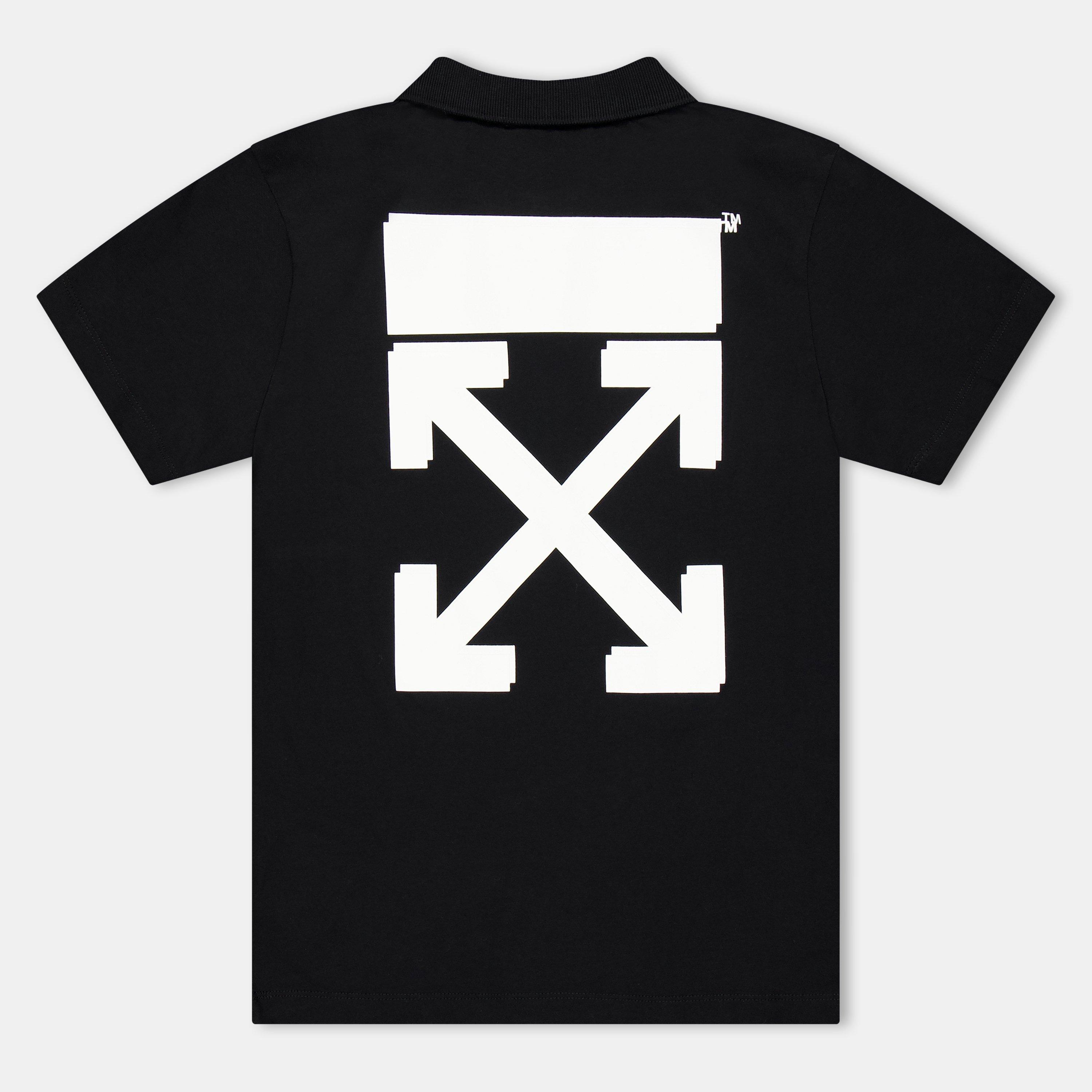 Black/White - Off White - Kids Short-Sleeve Polo - 2