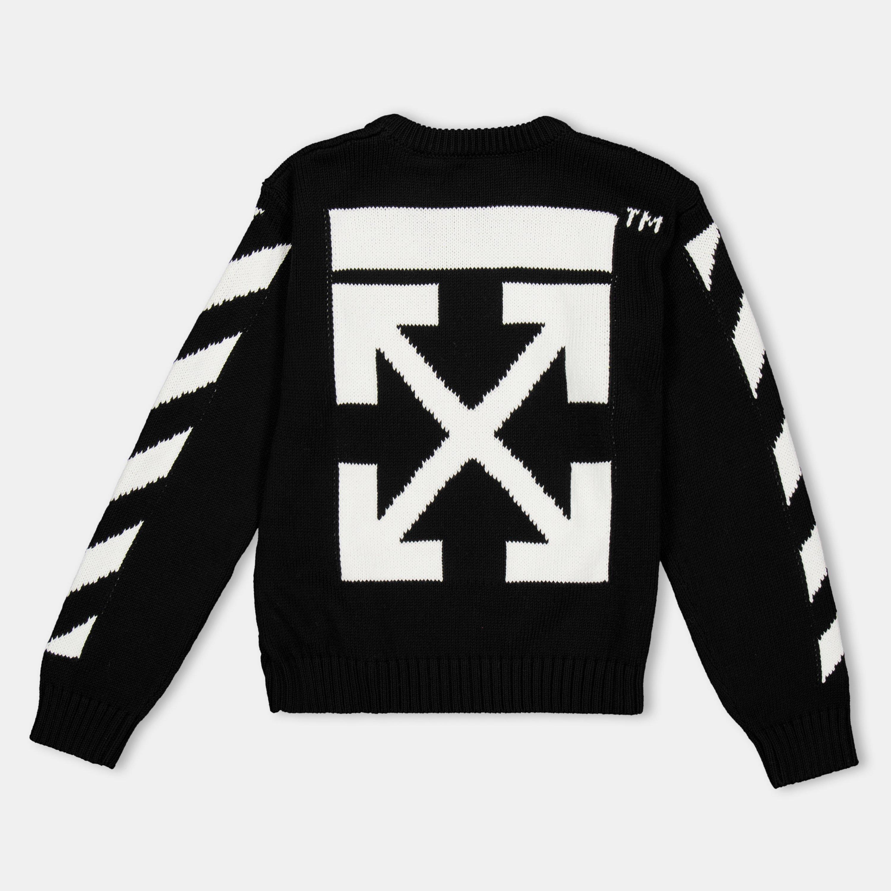Black/White - Off White - Kids Knitted Top - 2