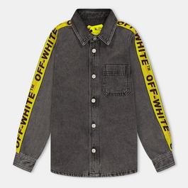 Off White Kids Long-Sleeve Denim Shirt