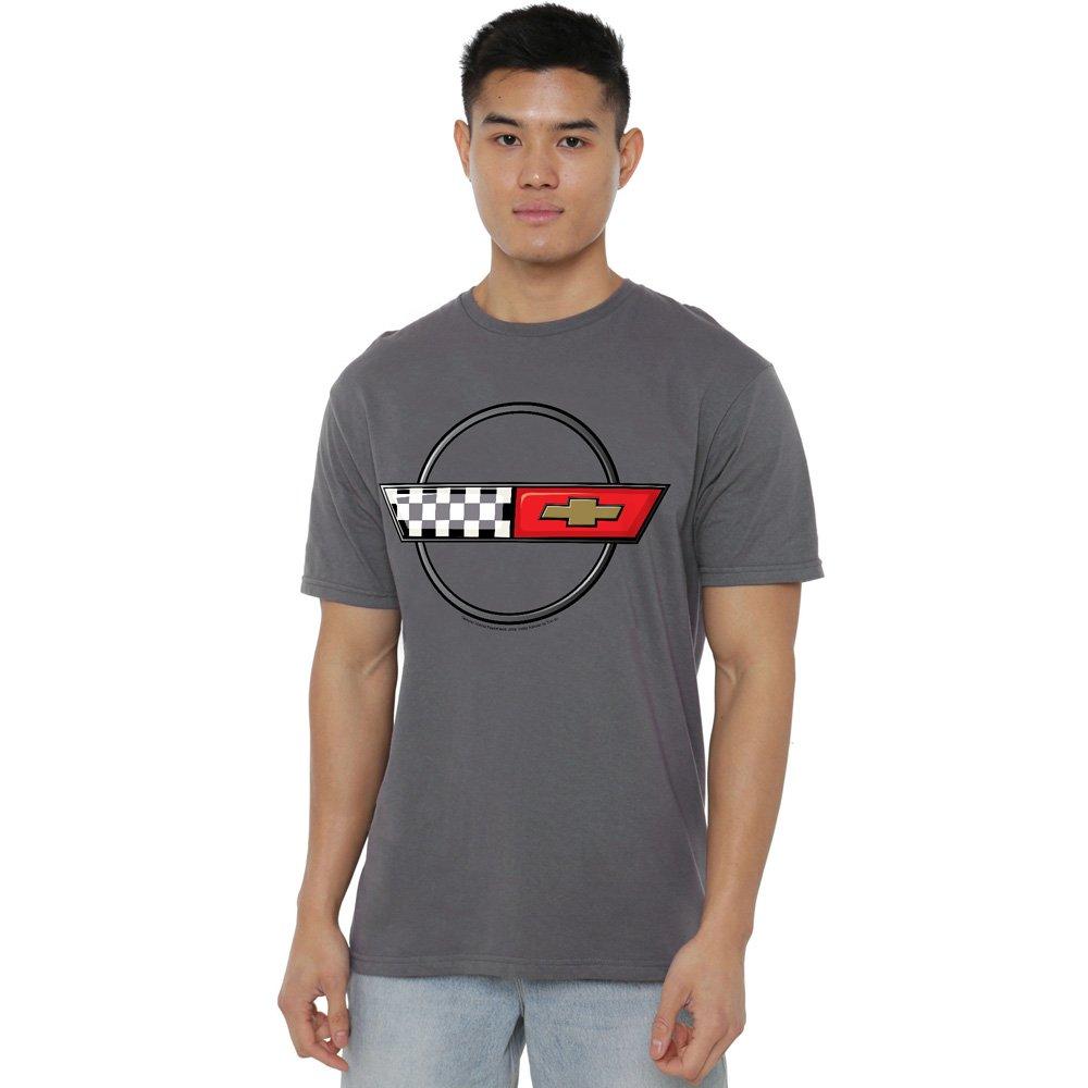 Grey - Other - Chevrolet 4Th Gen Vette Logo T Shirt Charcoal - 1