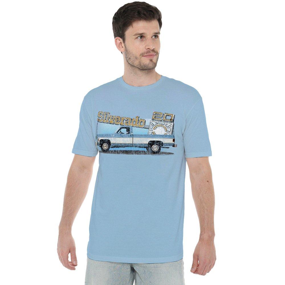 Blue - Other - Chevrolet Old Silverado Sketch T Shirt Light Blue - 1