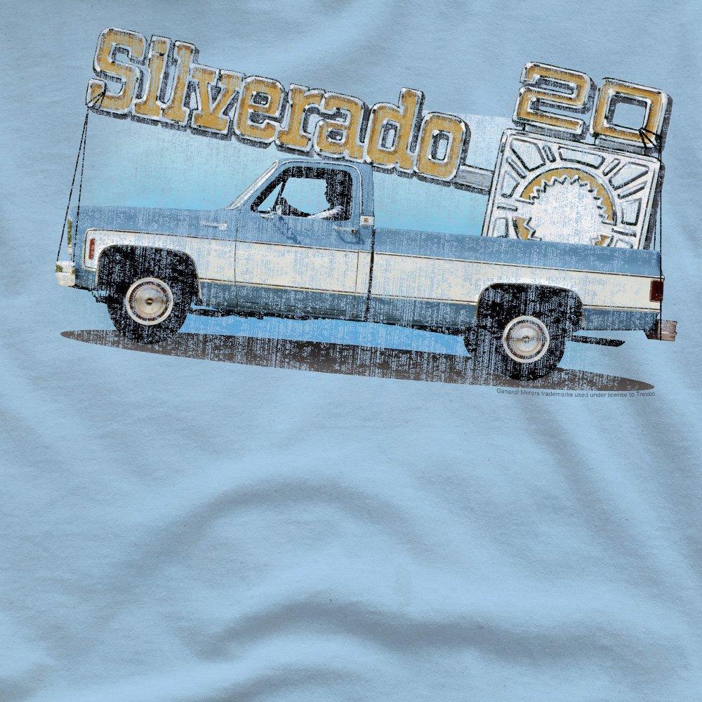 Blue - Other - Chevrolet Old Silverado Sketch T Shirt Light Blue - 2