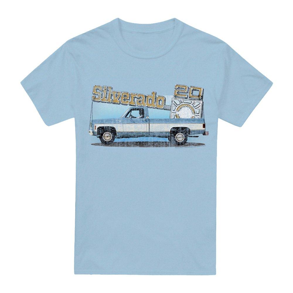 Blue - Other - Chevrolet Old Silverado Sketch T Shirt Light Blue - 4