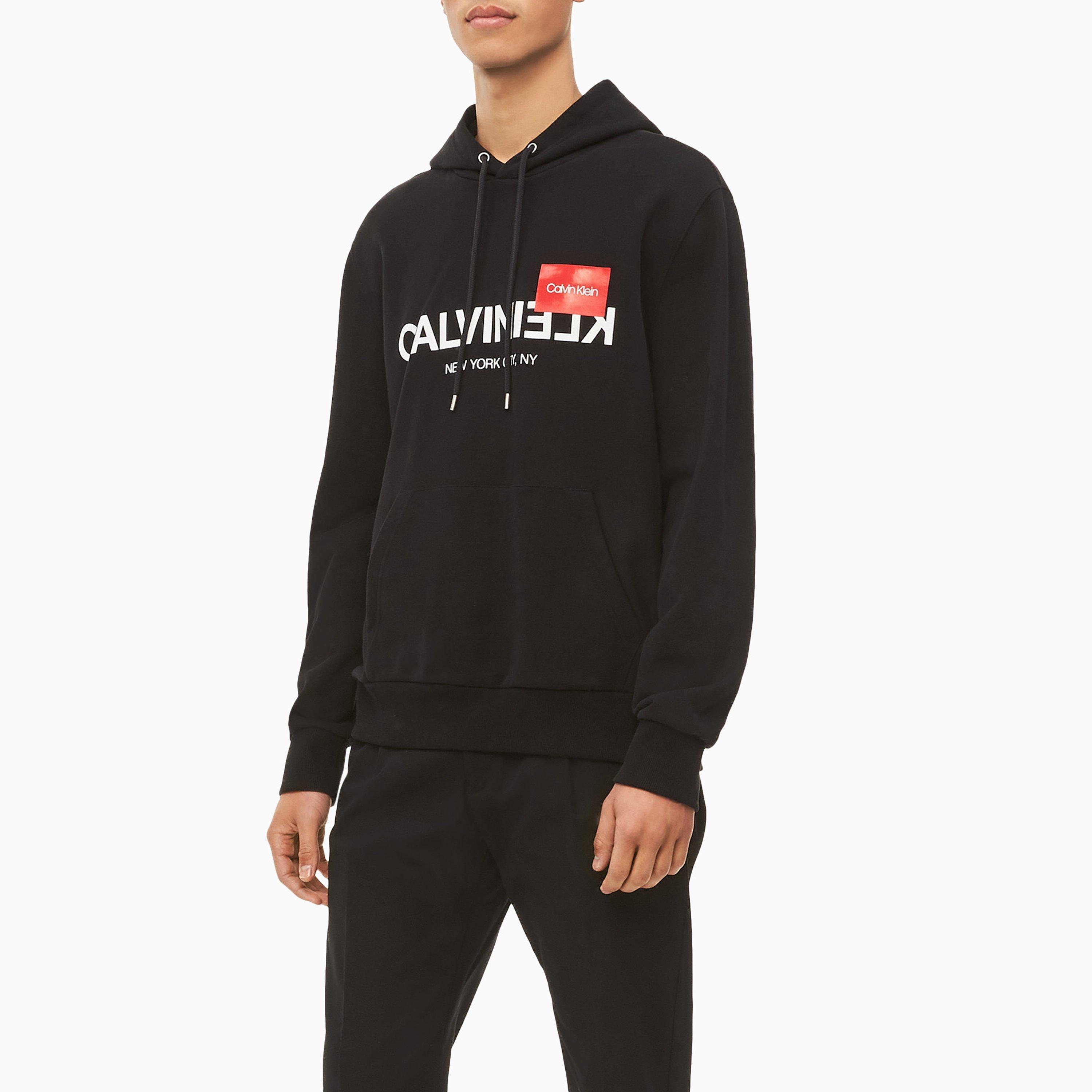 Calvin Zwart - Calvin Klein - Text Reverse Logo Hoodie - 2