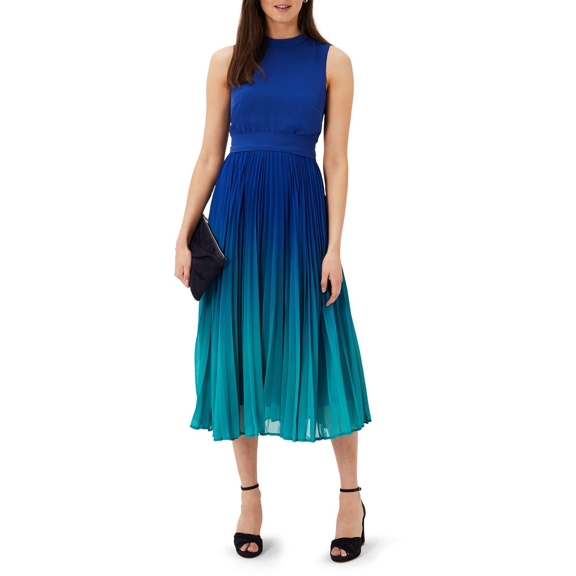 Cobalt/Malachit - Phase Eight - Piper Ombre Midi Dress - 2