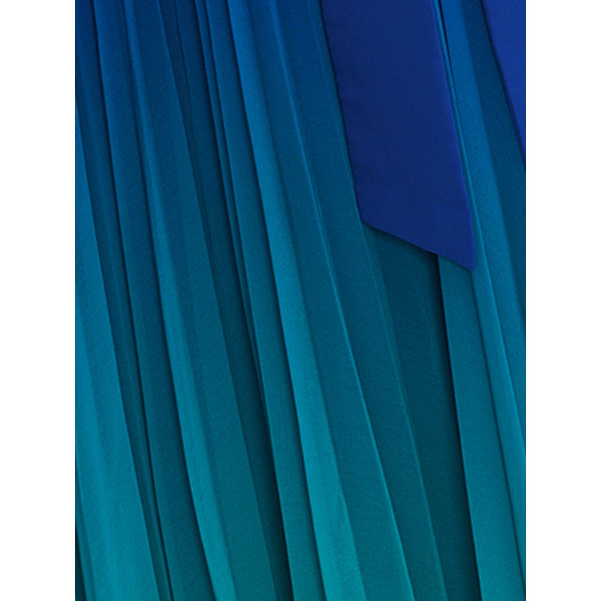 Cobalt/Malachit - Phase Eight - Piper Ombre Midi Dress - 4