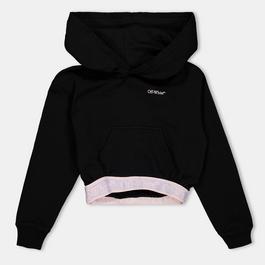 Off White Kids Cropped Hoodie