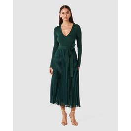 Forever New Posey Woven Mix Knit Dress