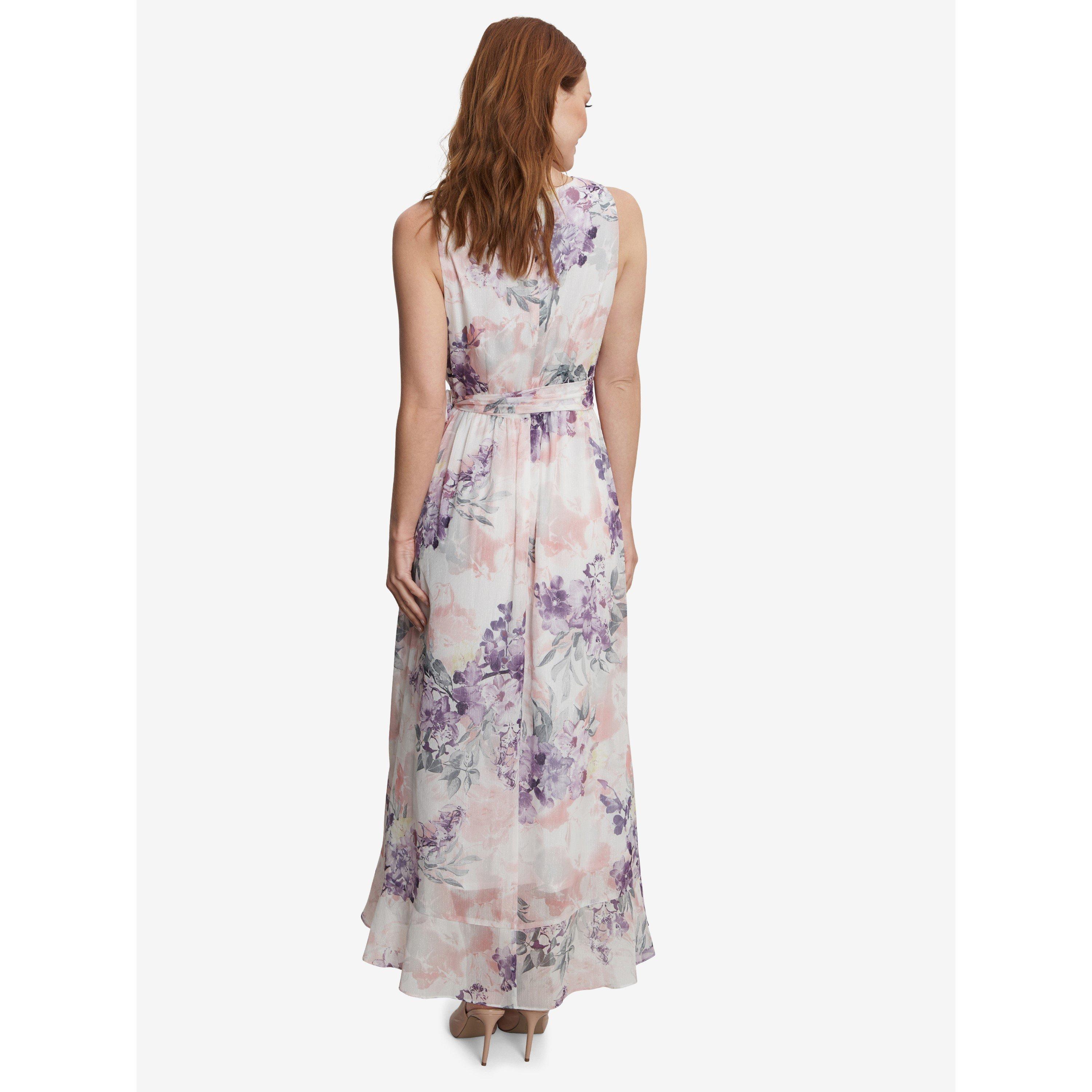 Multi - Gina Bacconi - Charly Long Printed Sleeveless Dress - 2