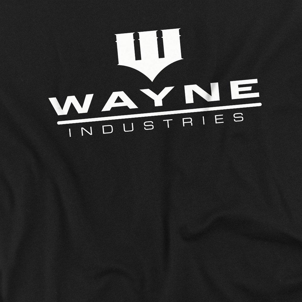 Black - DC Comics - DC Comics Wayne Logo Cotton Mens T-Shirt Black - 2