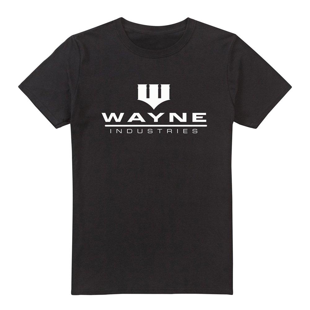 Black - DC Comics - DC Comics Wayne Logo Cotton Mens T-Shirt Black - 4