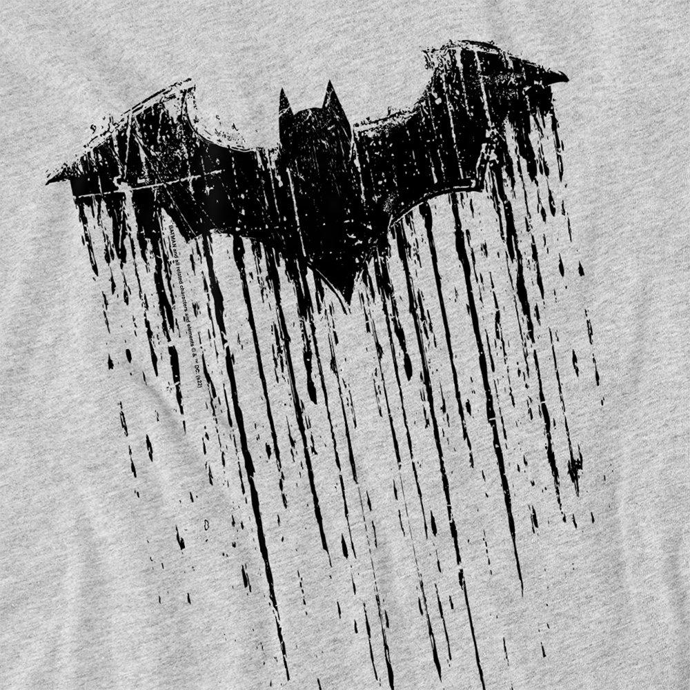 Grey - DC Comics - Batman Paint Cotton T-Shirt - 2