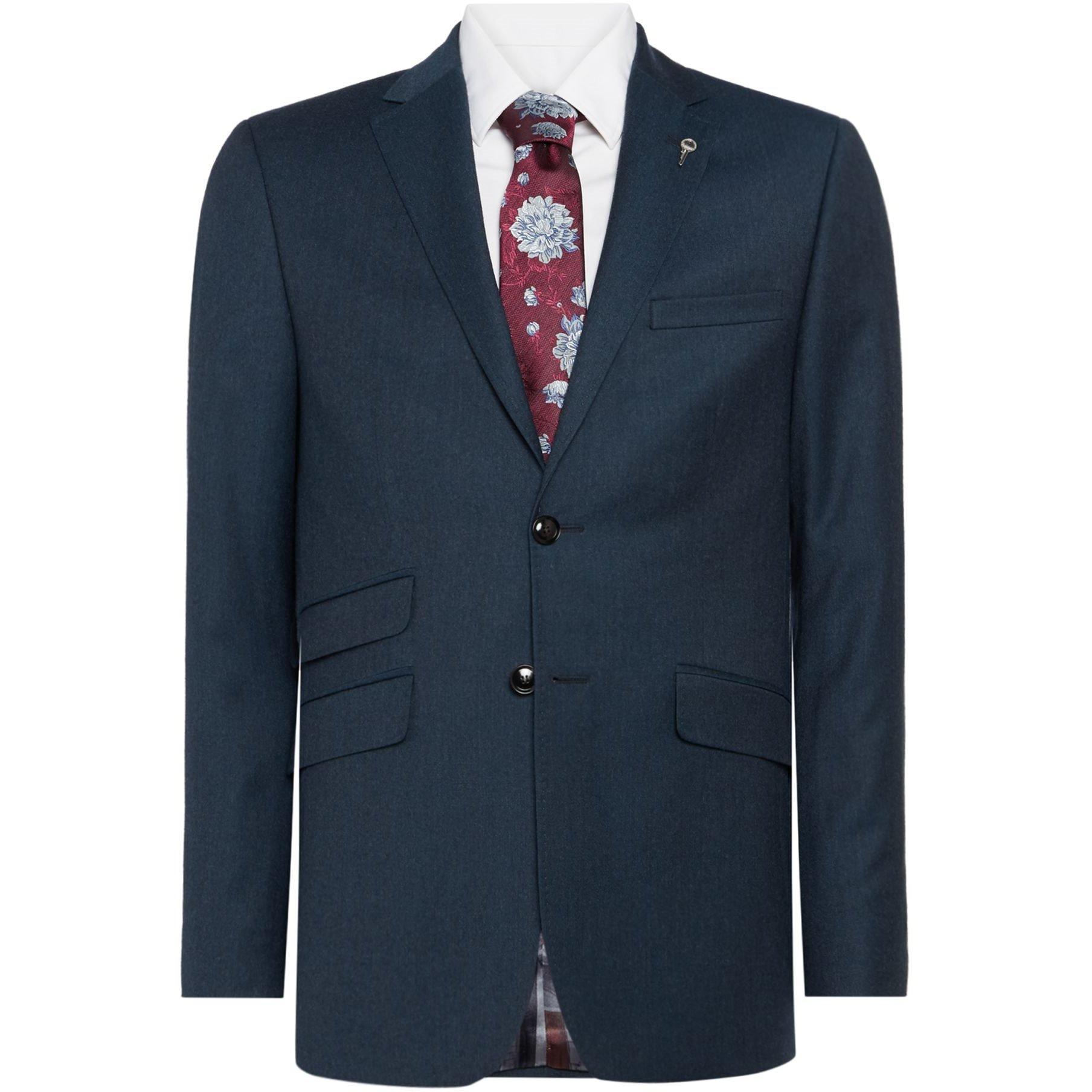 Teal - Ted Baker - Beriman Flannel Suit Jacket - 1