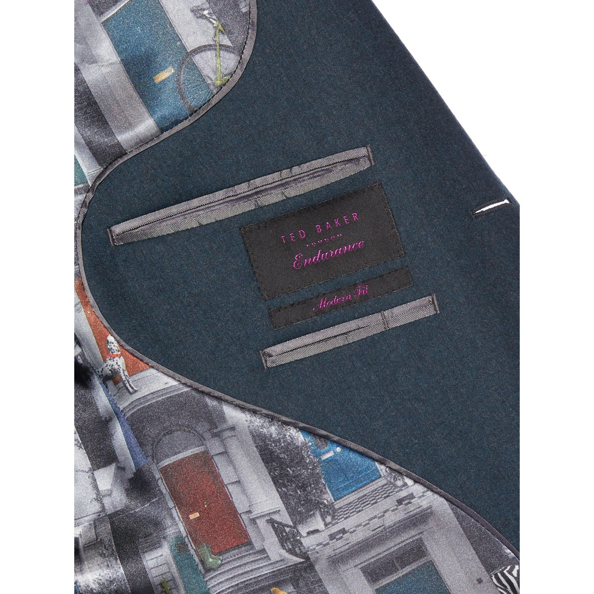 Verde acqua - Ted Baker - Beriman Flannel Suit Jacket - 4