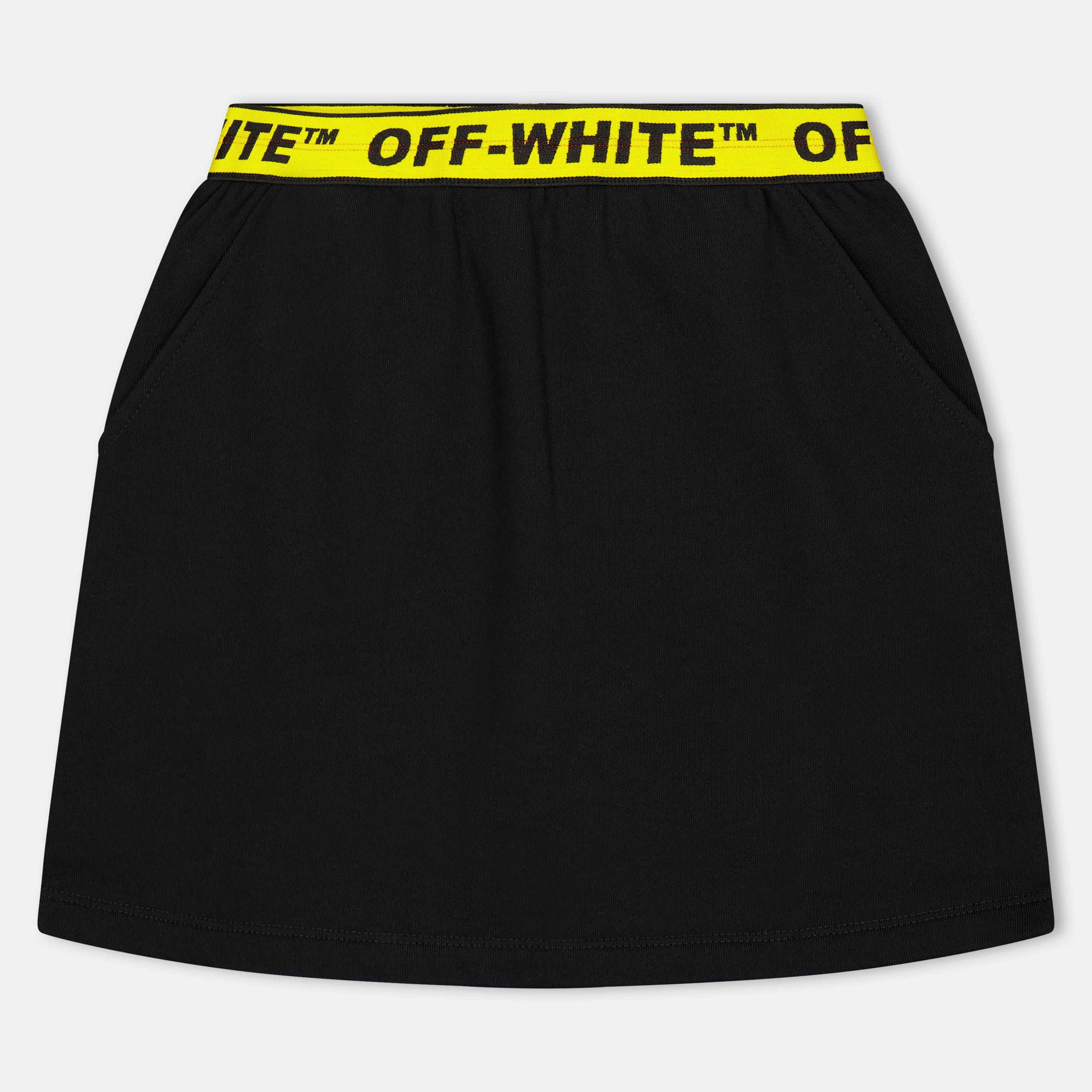 Black - Off White - Kids' Mini Skirt - 1