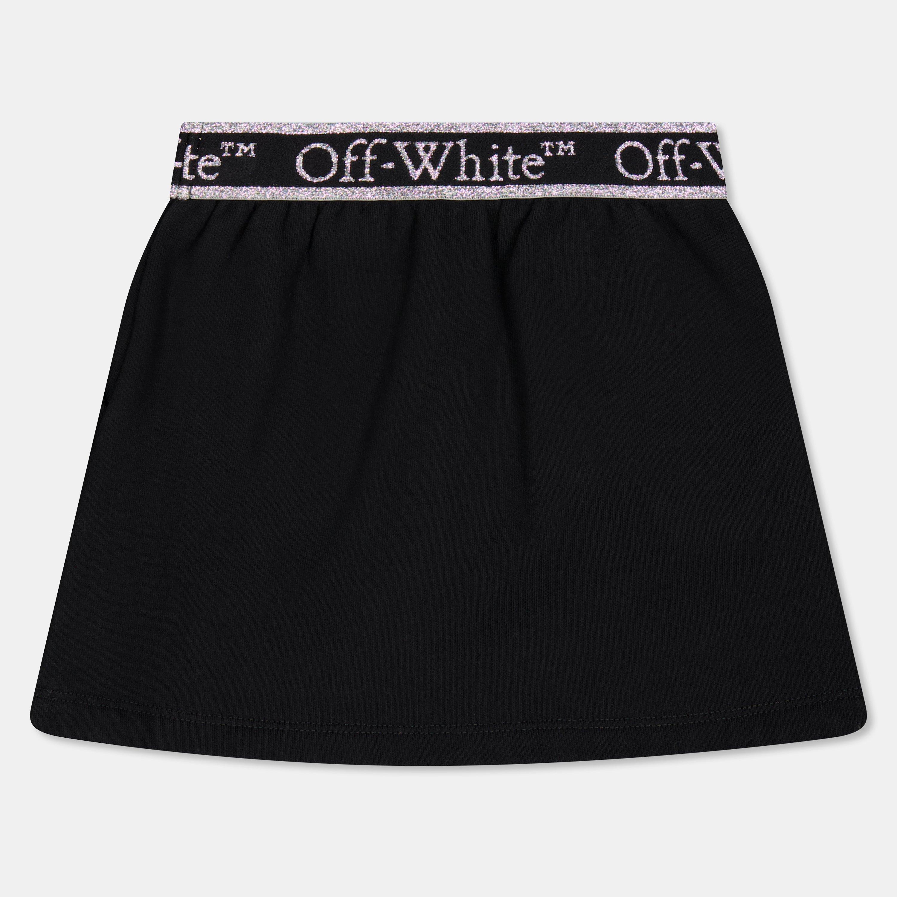 Black/White - Off White - Kids Mini Skirt - 2