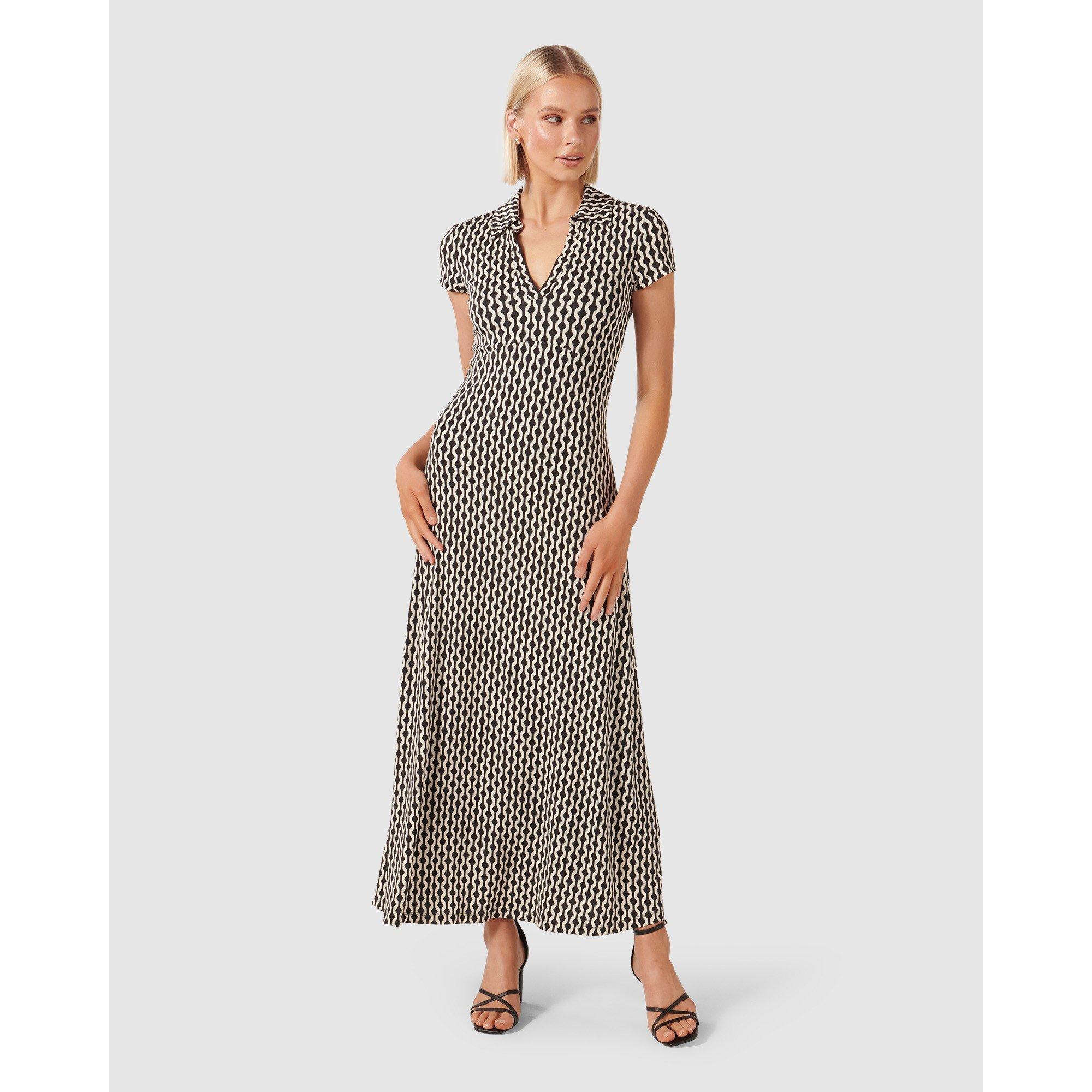 Black Carter Ge - Forever New - Lorinda Cap Sleeve Dress - 1