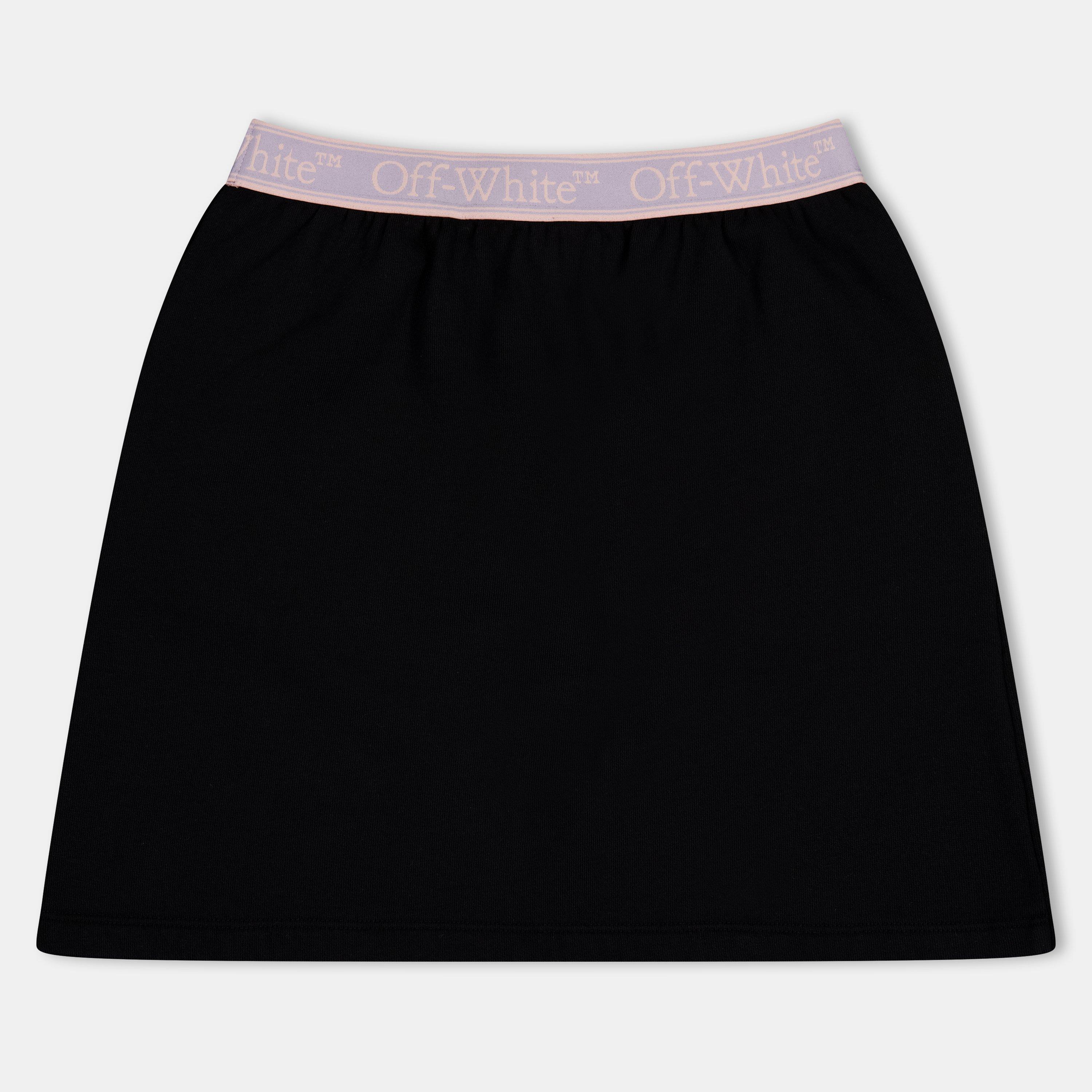 Black/Lilac - Off White - Kids Mini Skirt - 2