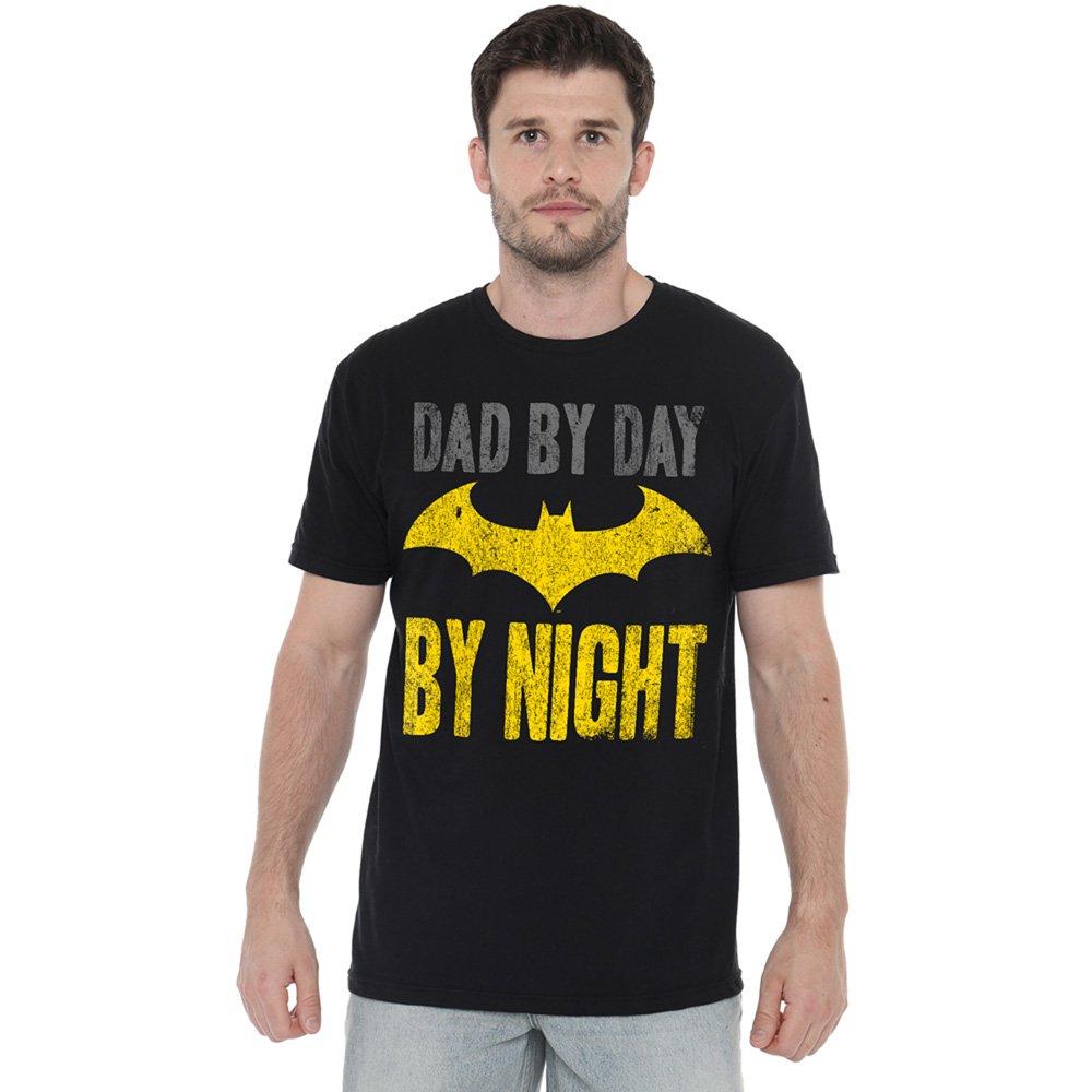 Black - Batman - Batman Dad By Day Mens T-Shirt Black - 1