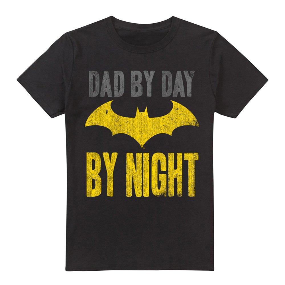 Black - Batman - Batman Dad By Day Mens T-Shirt Black - 4
