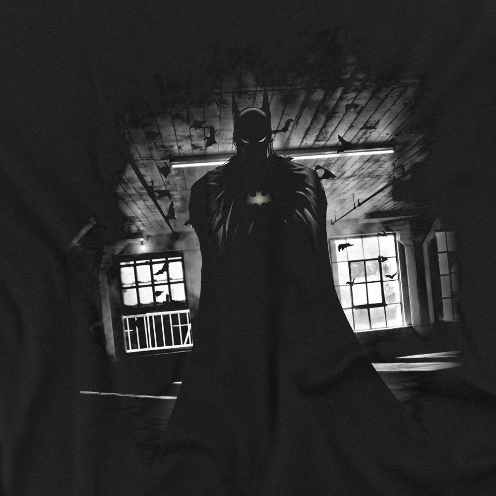 Black - Batman - Batman Dark Cotton Mens T-Shirt Black - 2