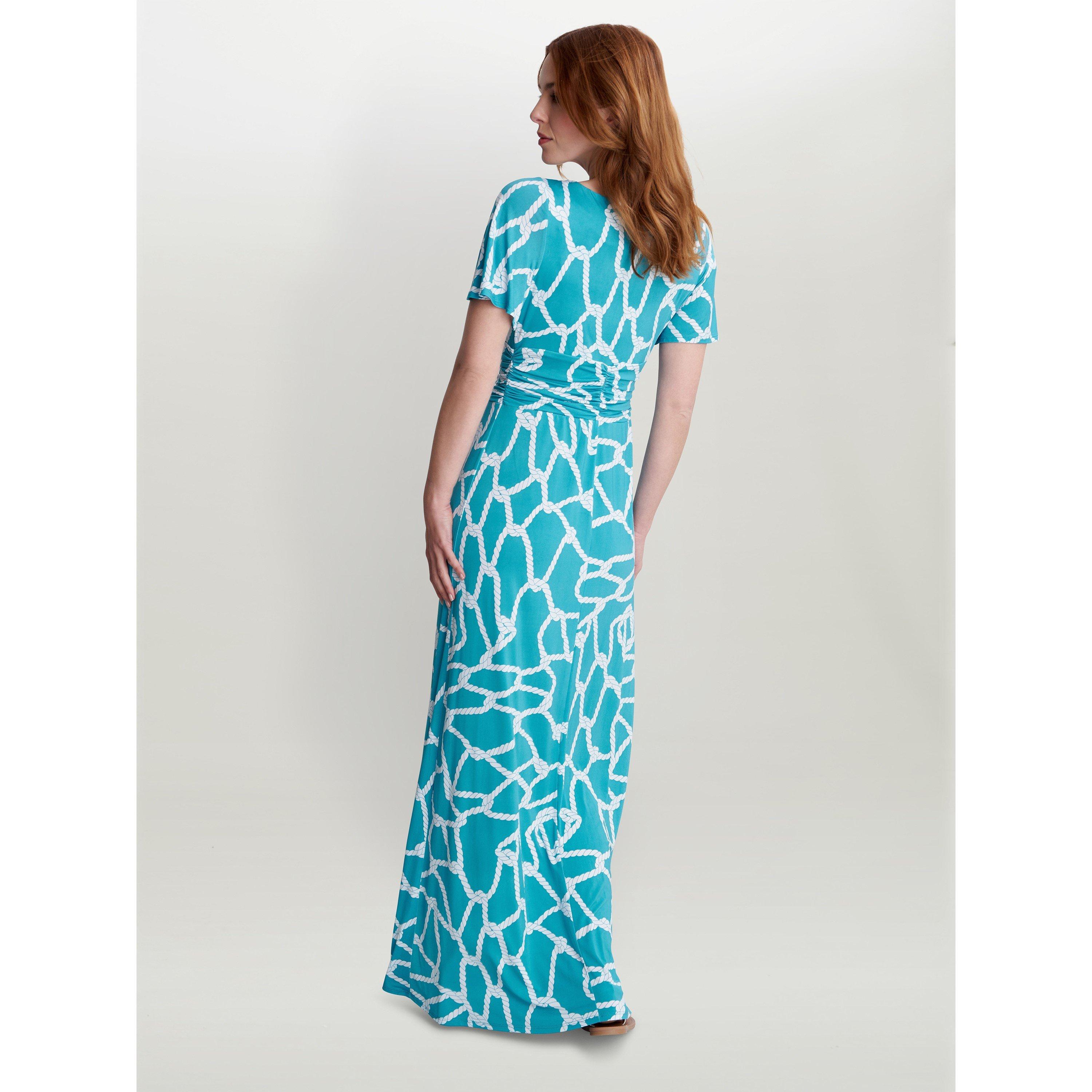 Turquoise - Gina Bacconi - MAYLIN JERSEY MAXI DRESS - 2