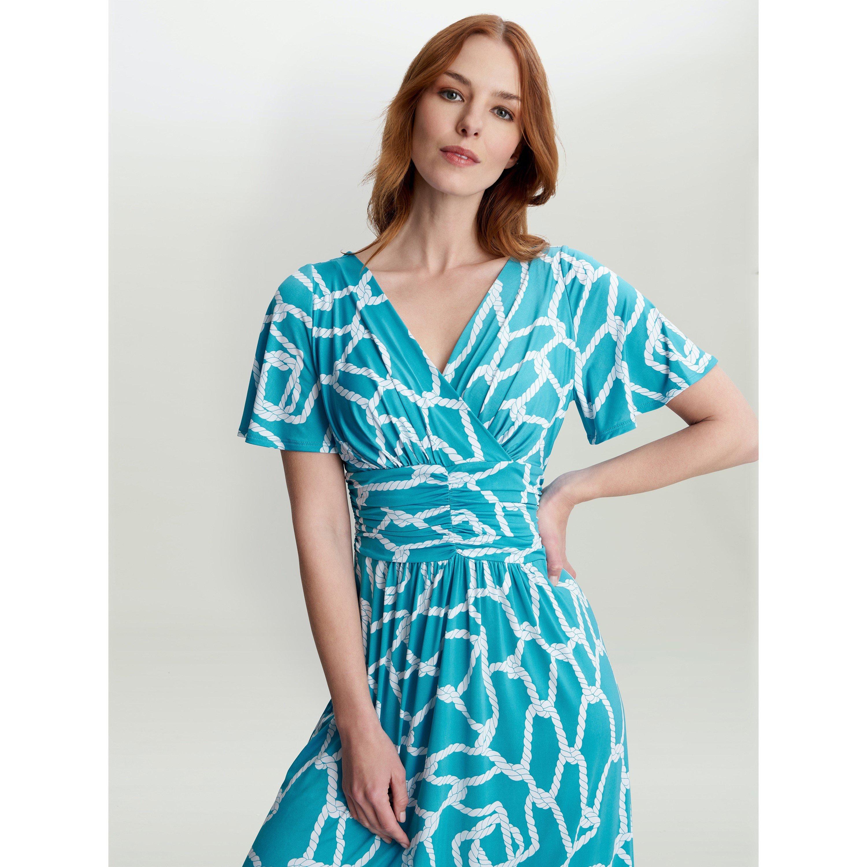 Turquoise - Gina Bacconi - MAYLIN JERSEY MAXI DRESS - 5