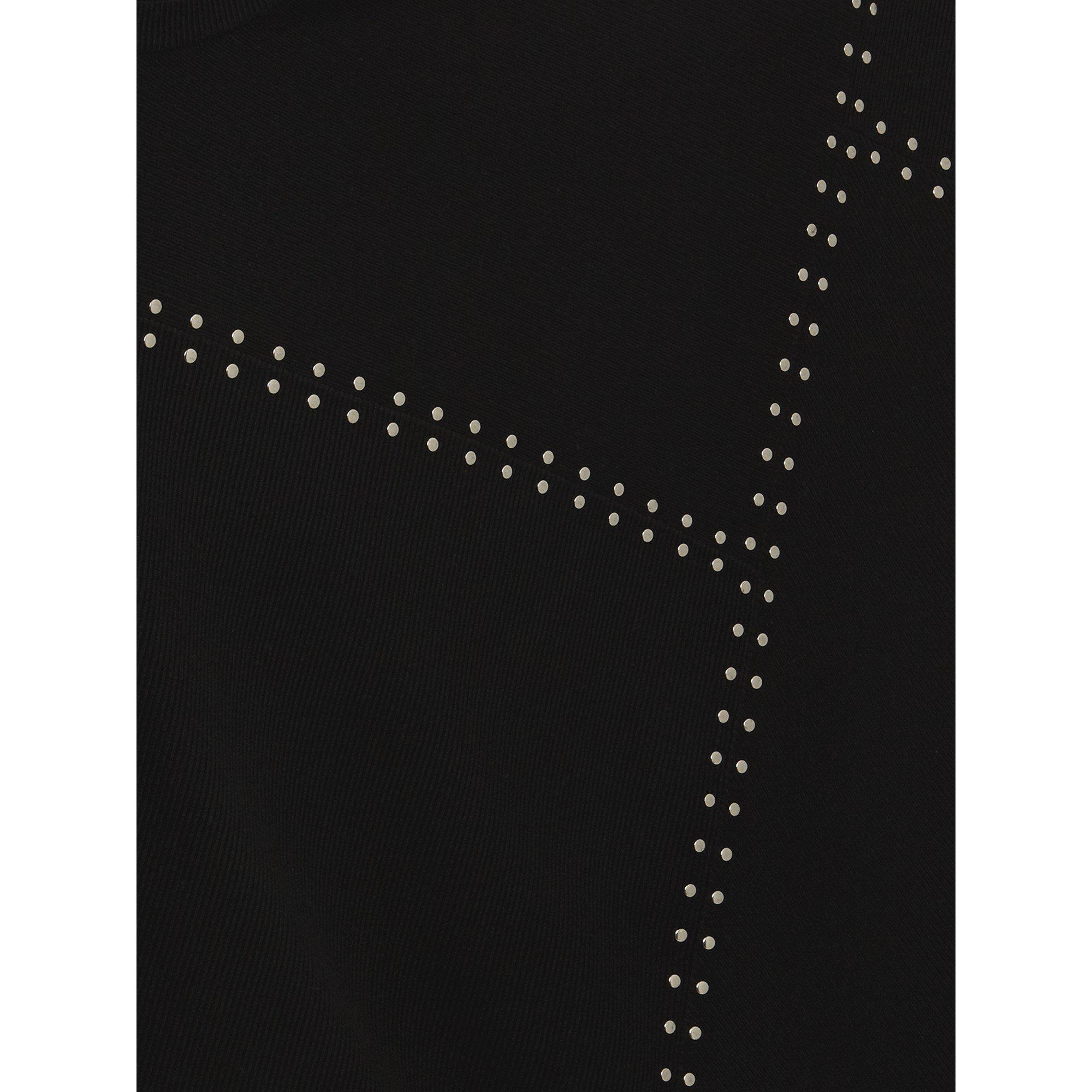 Black - Phase Eight - Susanne Studded Seam Knit Dress - 4