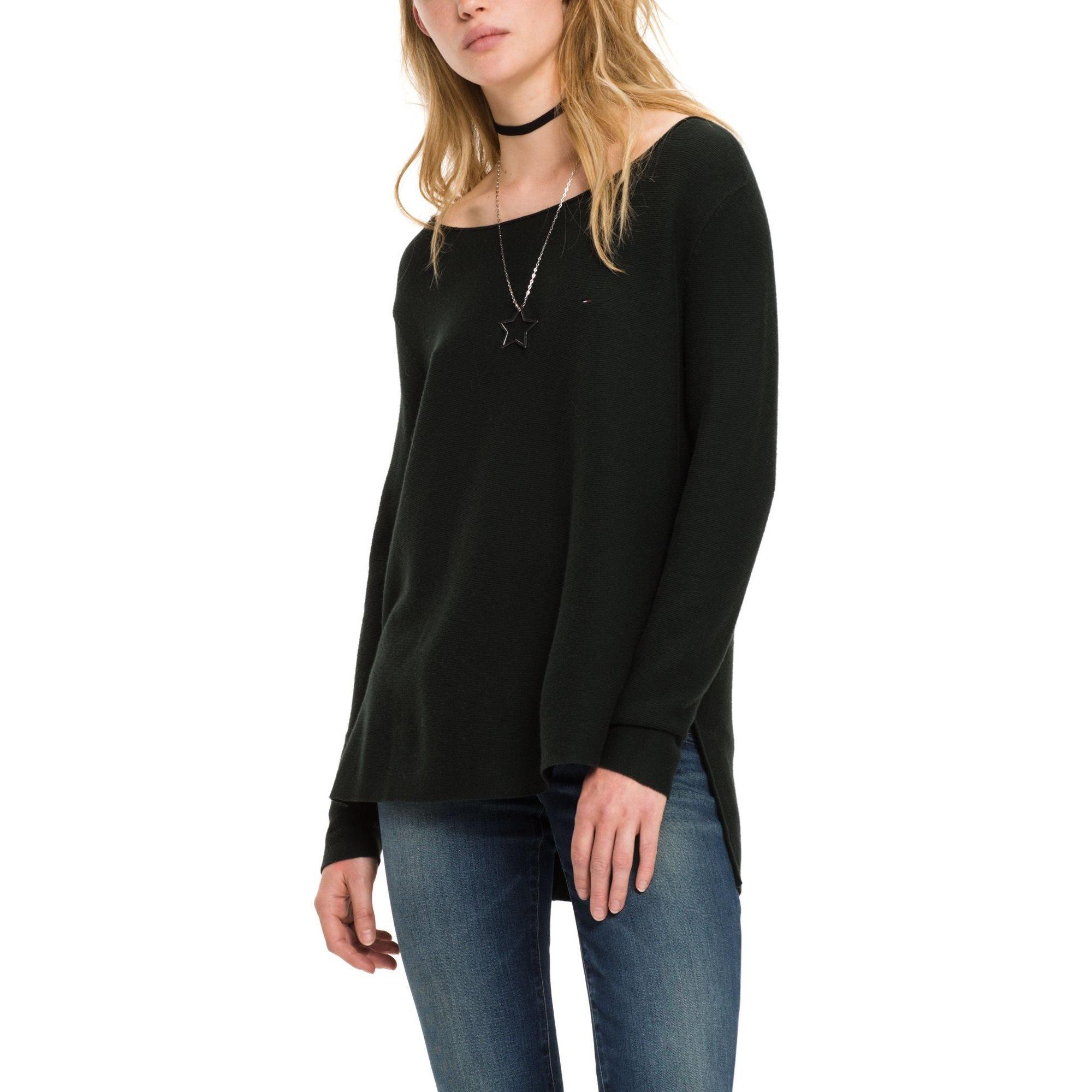 Verde - Tommy Jeans - Basic Drop Back Sweater - 2