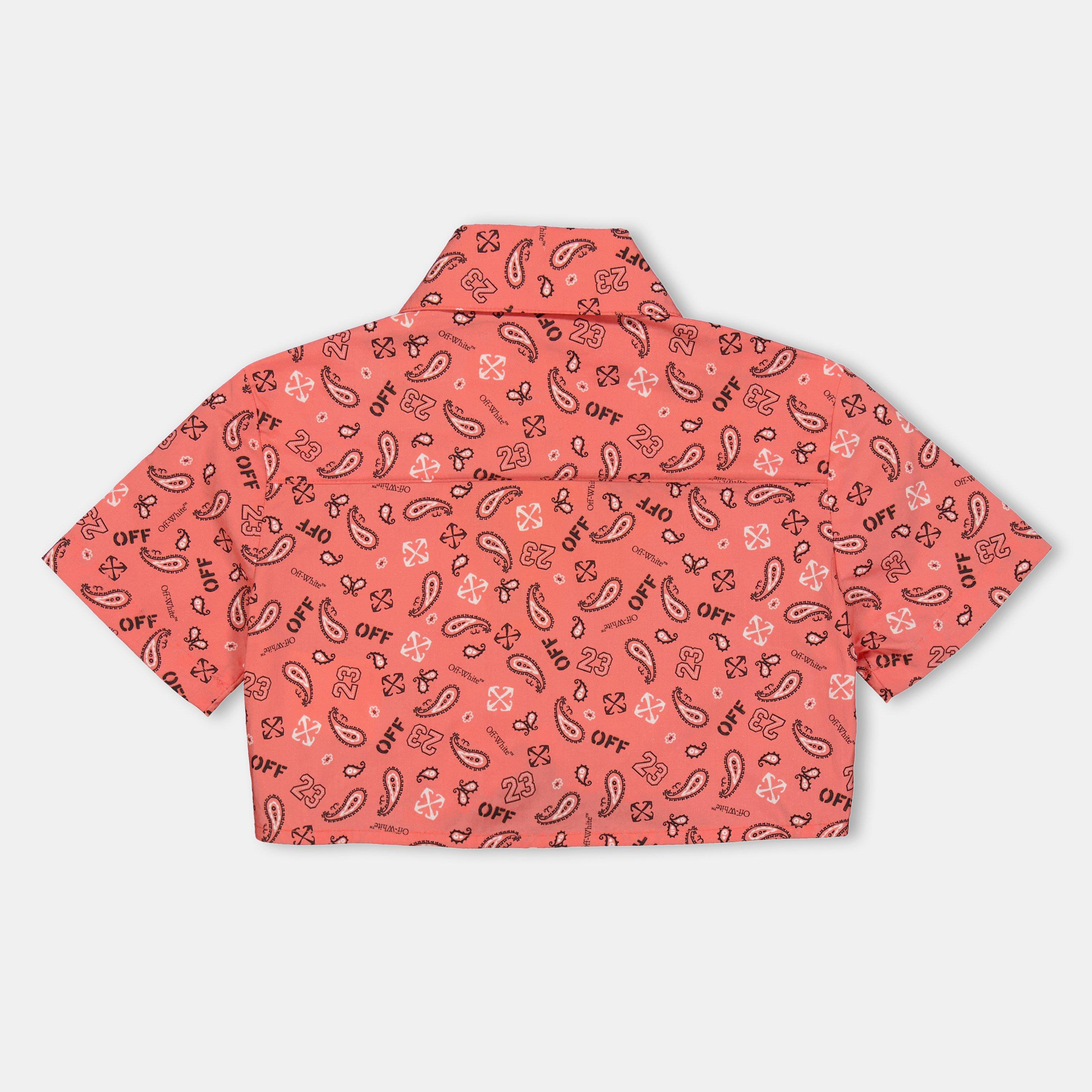 Red Multi - Off White - Kids Long-Sleeve Dress Shirt - 2