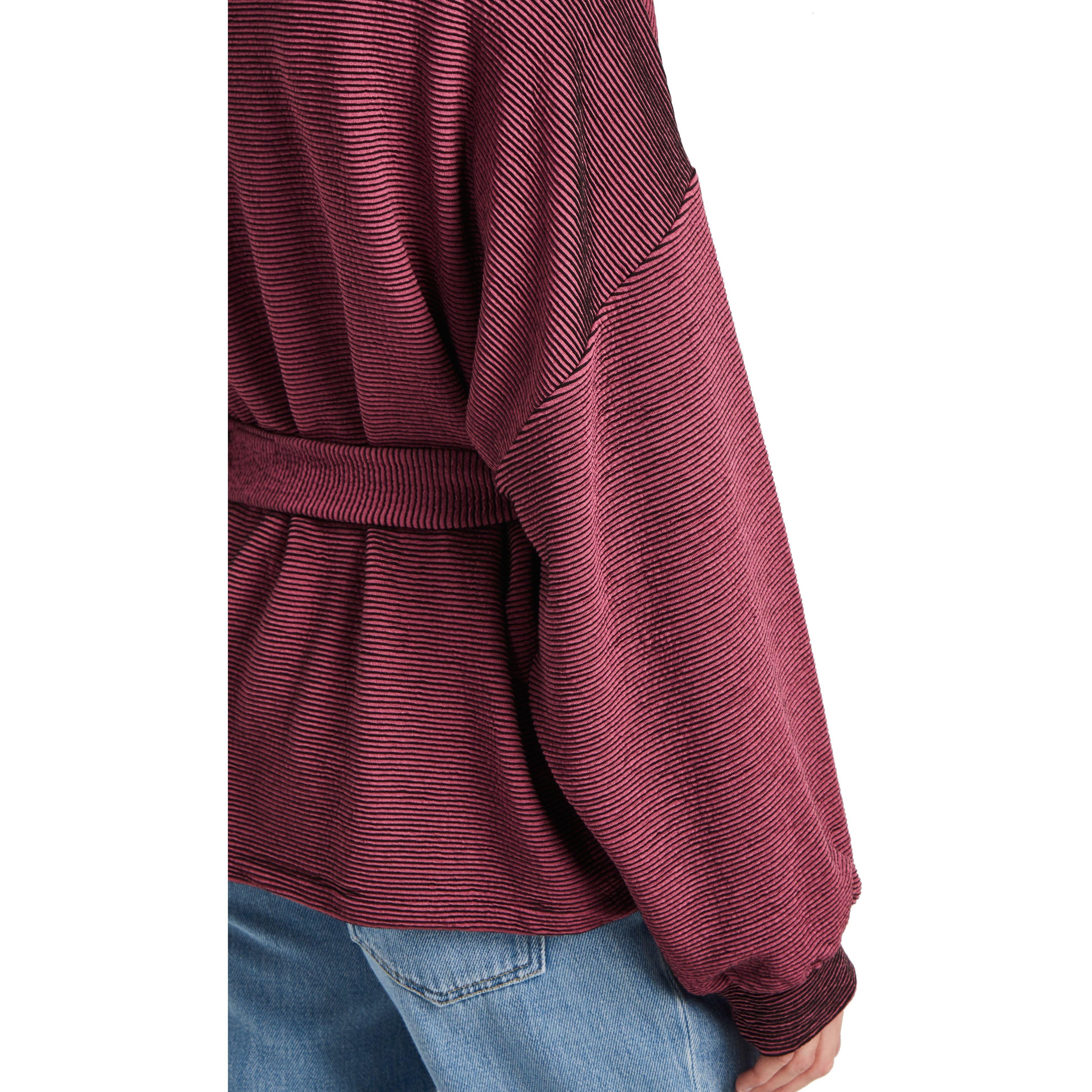 Rosa - French Connection - Freya Texture Jersey Tie Waist Top - 4