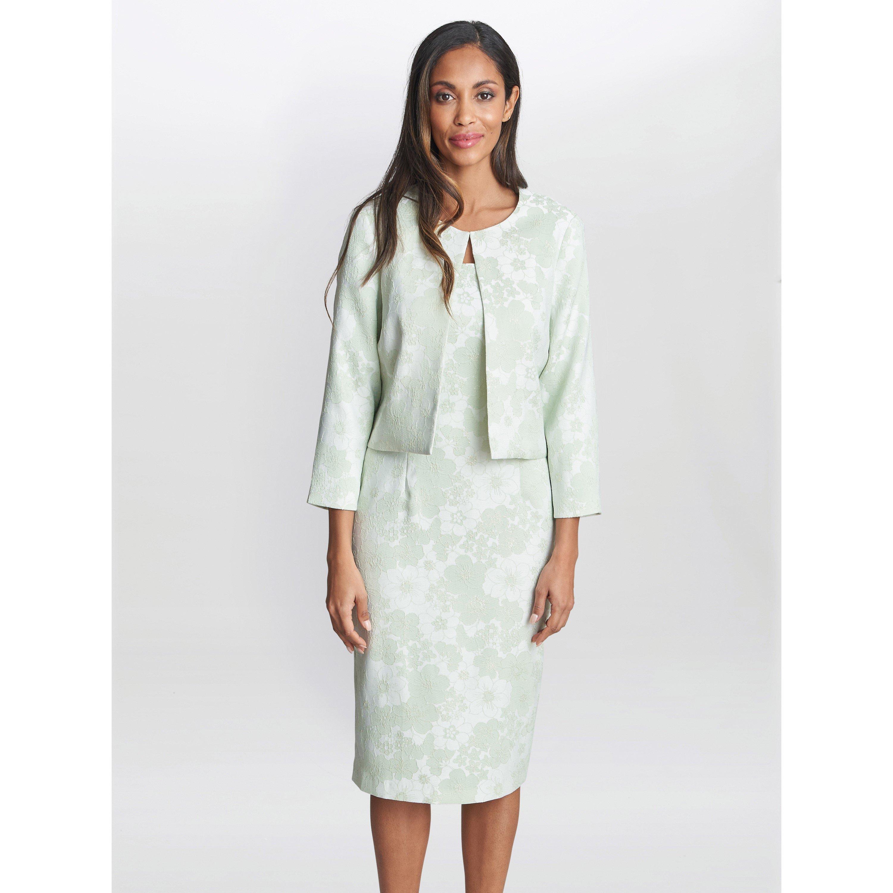 Gina Bacconi Lily Jacquard Shift Dress And Bolero
