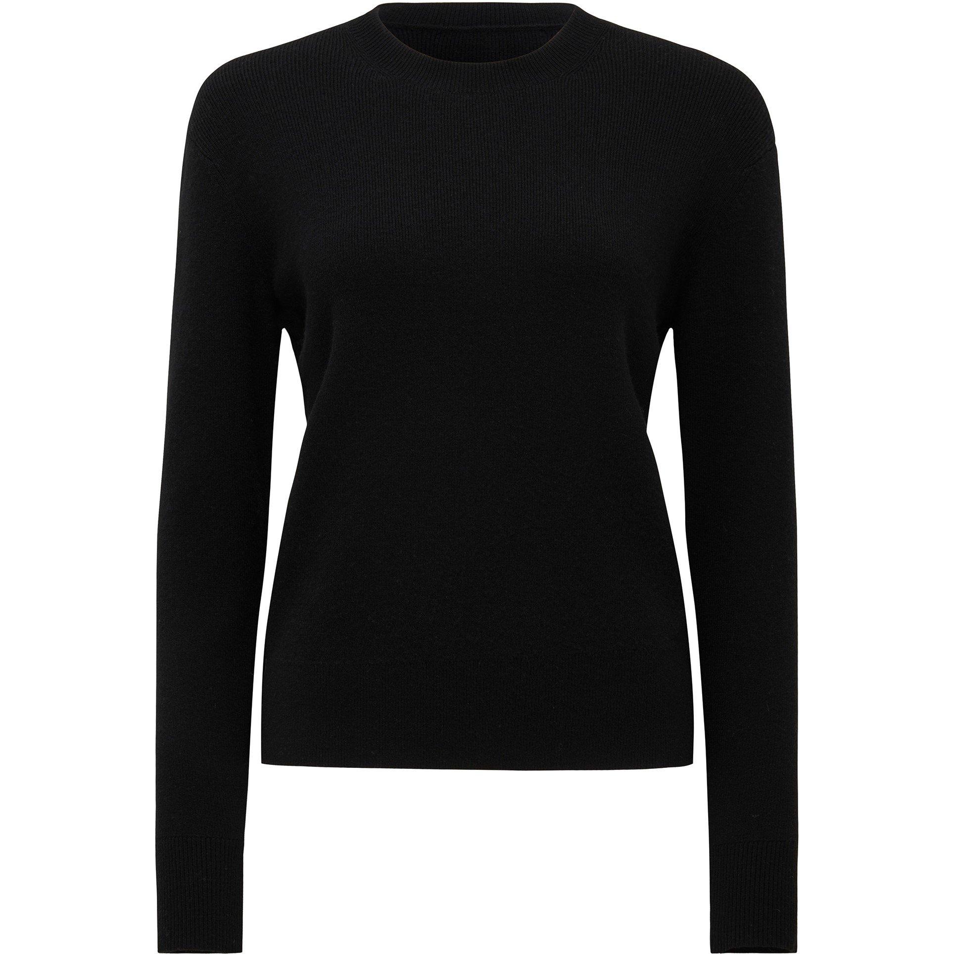 Black - Forever New - Pippa Crew Neck Essential Knit Jumper - 6