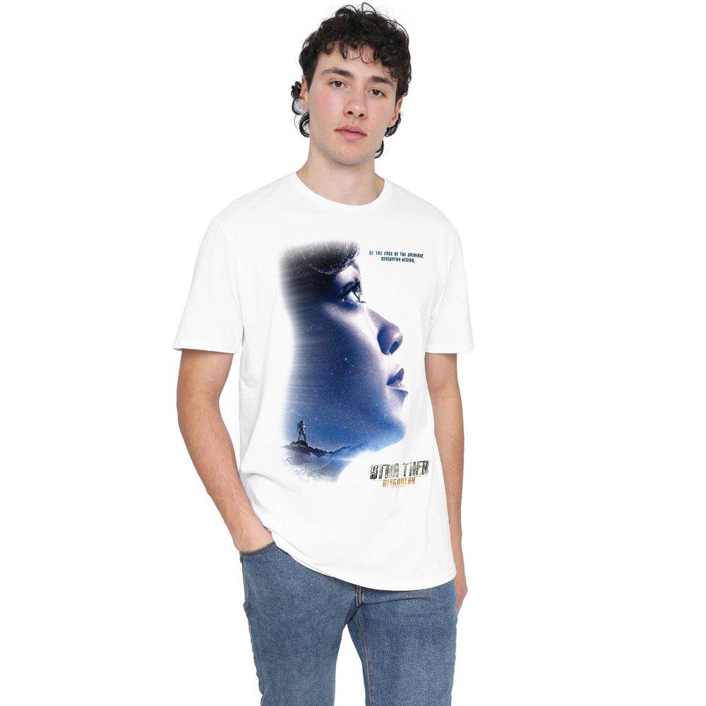 Star Trek Star Trek Discovery Discovery Begins T Shirt Whit