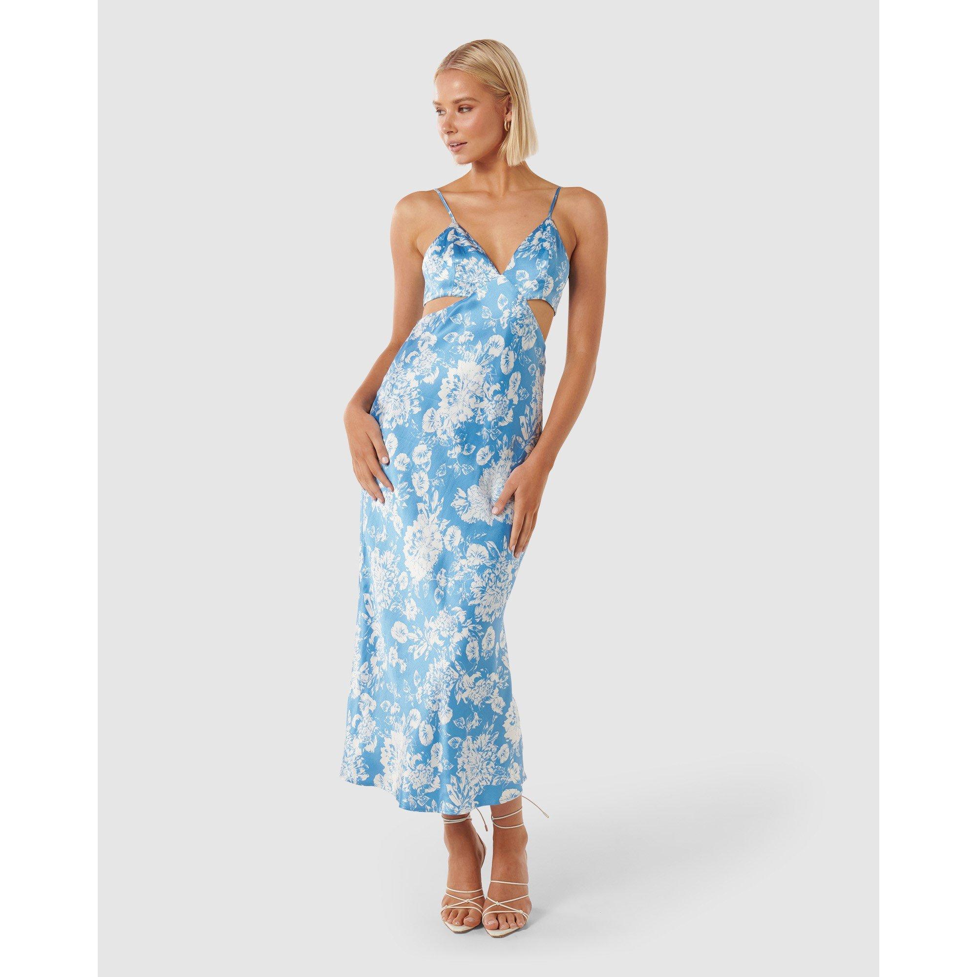 Flockhart Flora - Forever New - Angelique Satin Cut Out Dress - 1